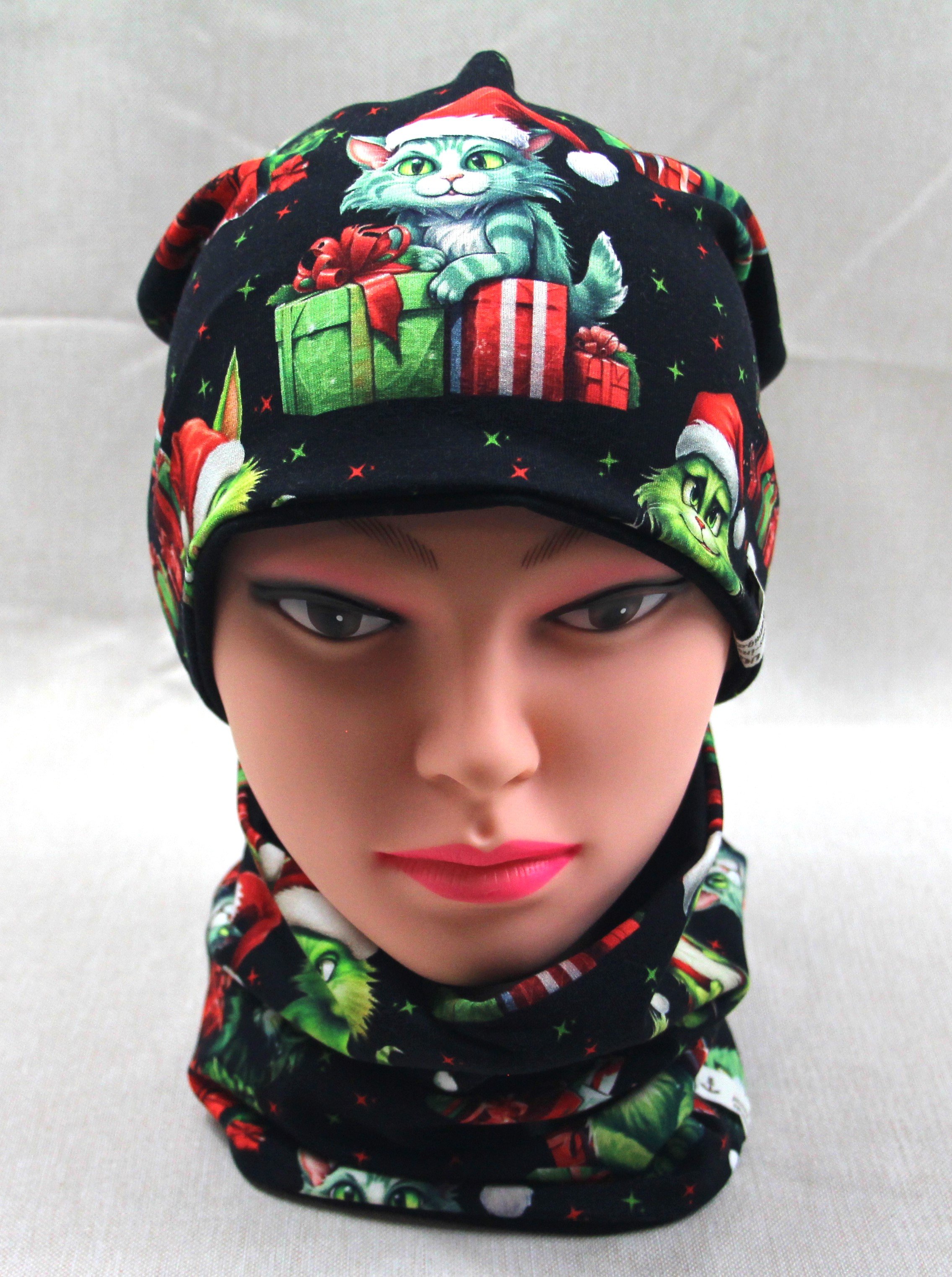 Beanie-Set, Weihnachtskatze
