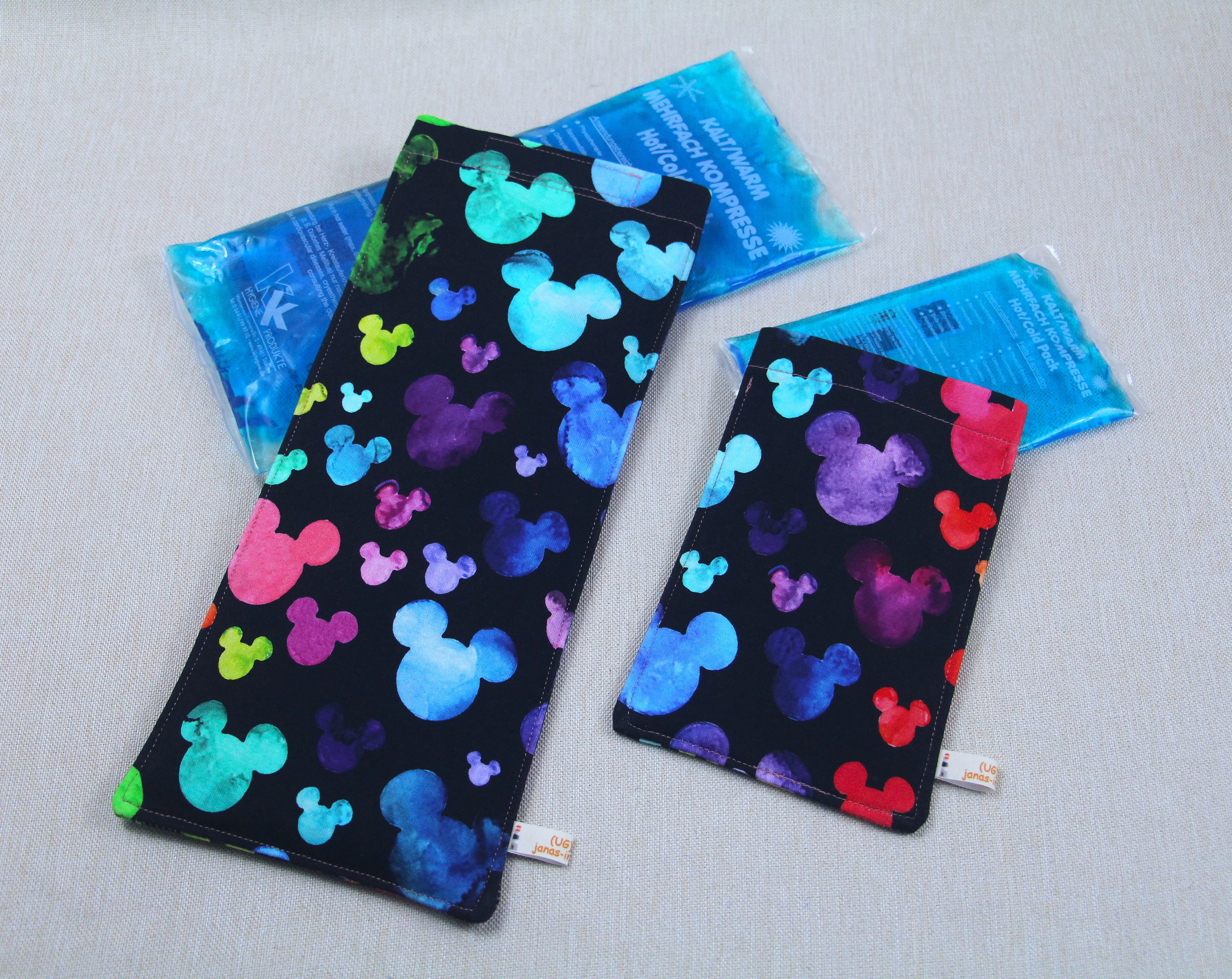 Schutzhülle für Kühl Akku, Regenbogenmaus, 2 Größen