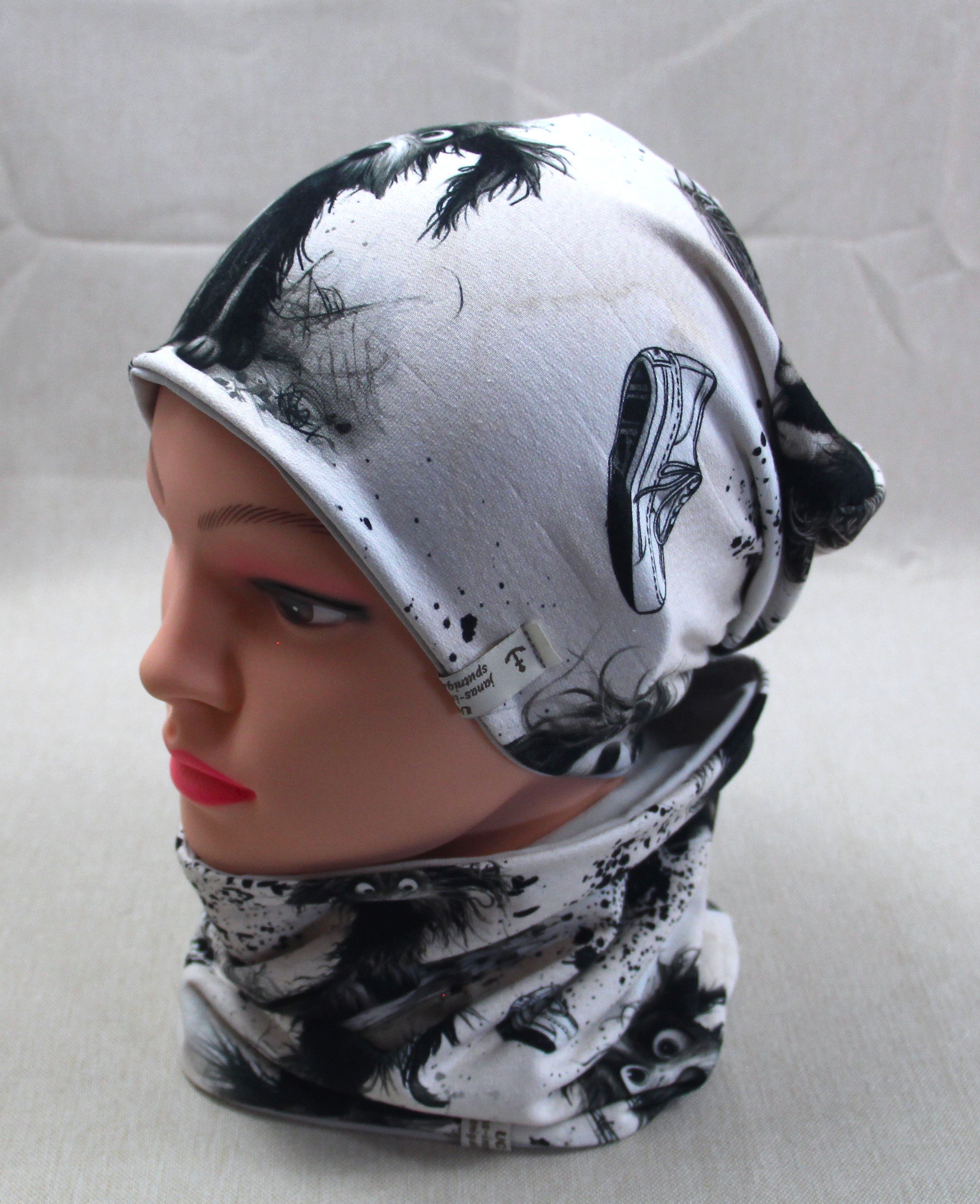 Beanie-Set, Wuschel-Hund