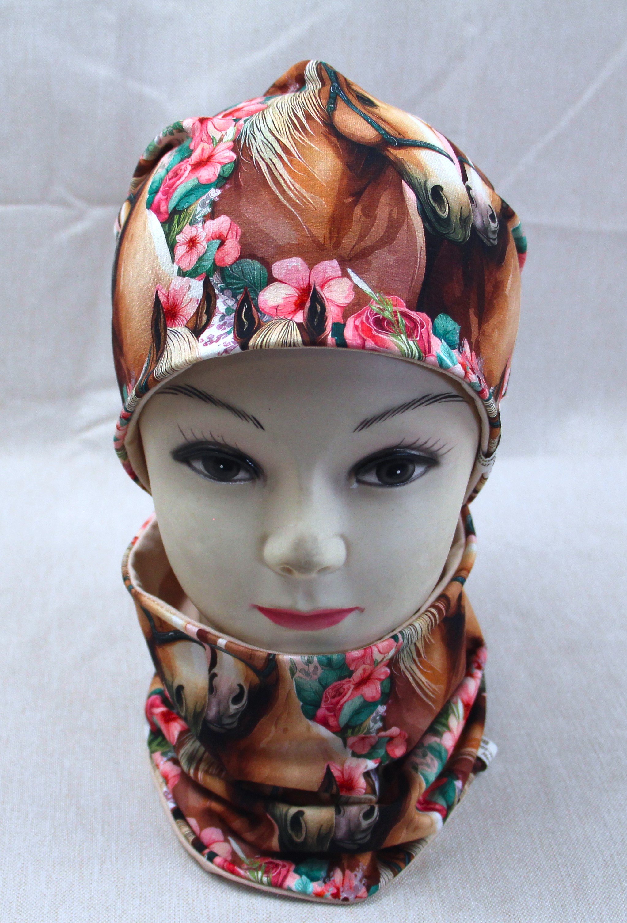 Beanie-Set, Pferdeliebe