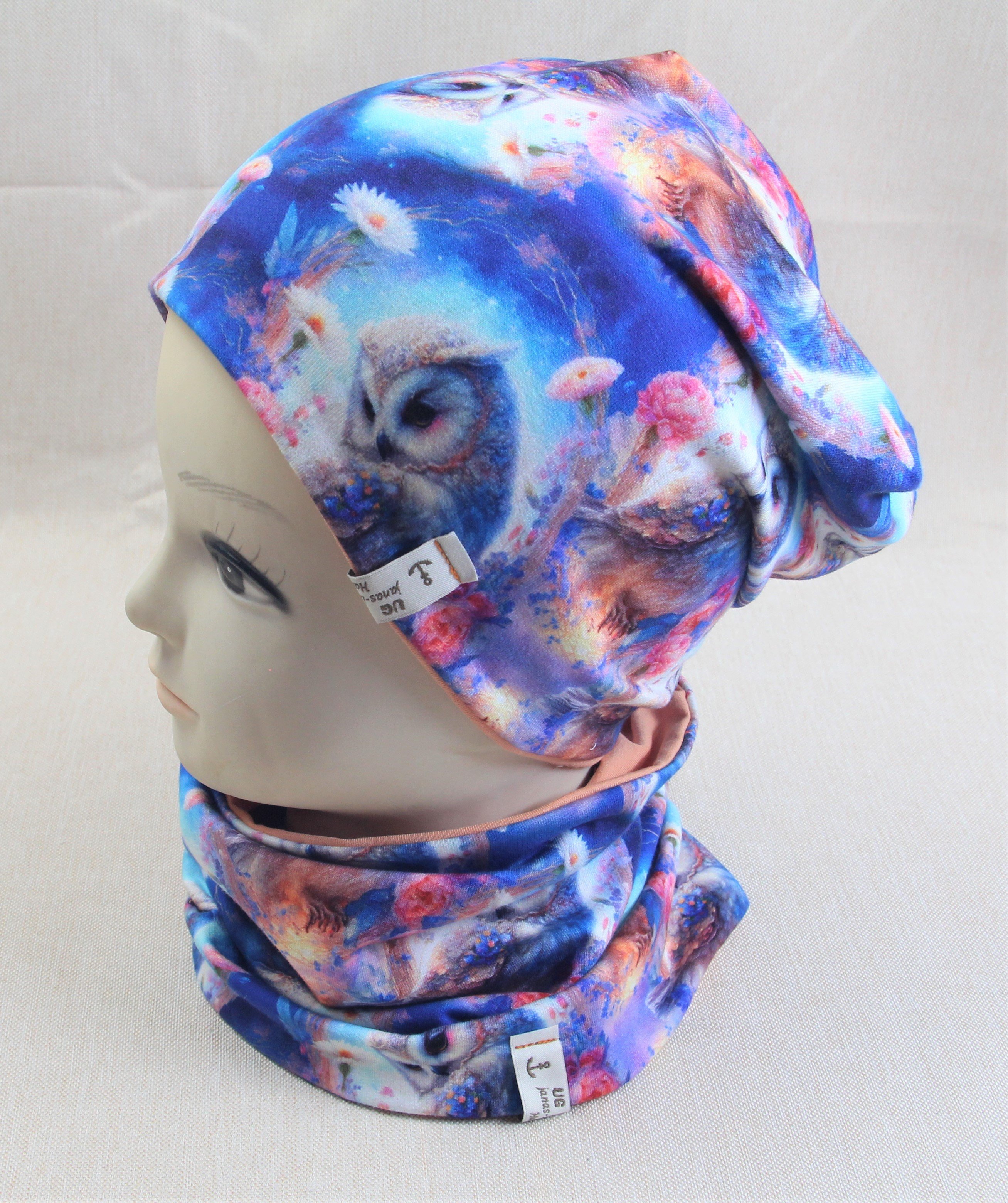 Beanie-Set, kleine Eule