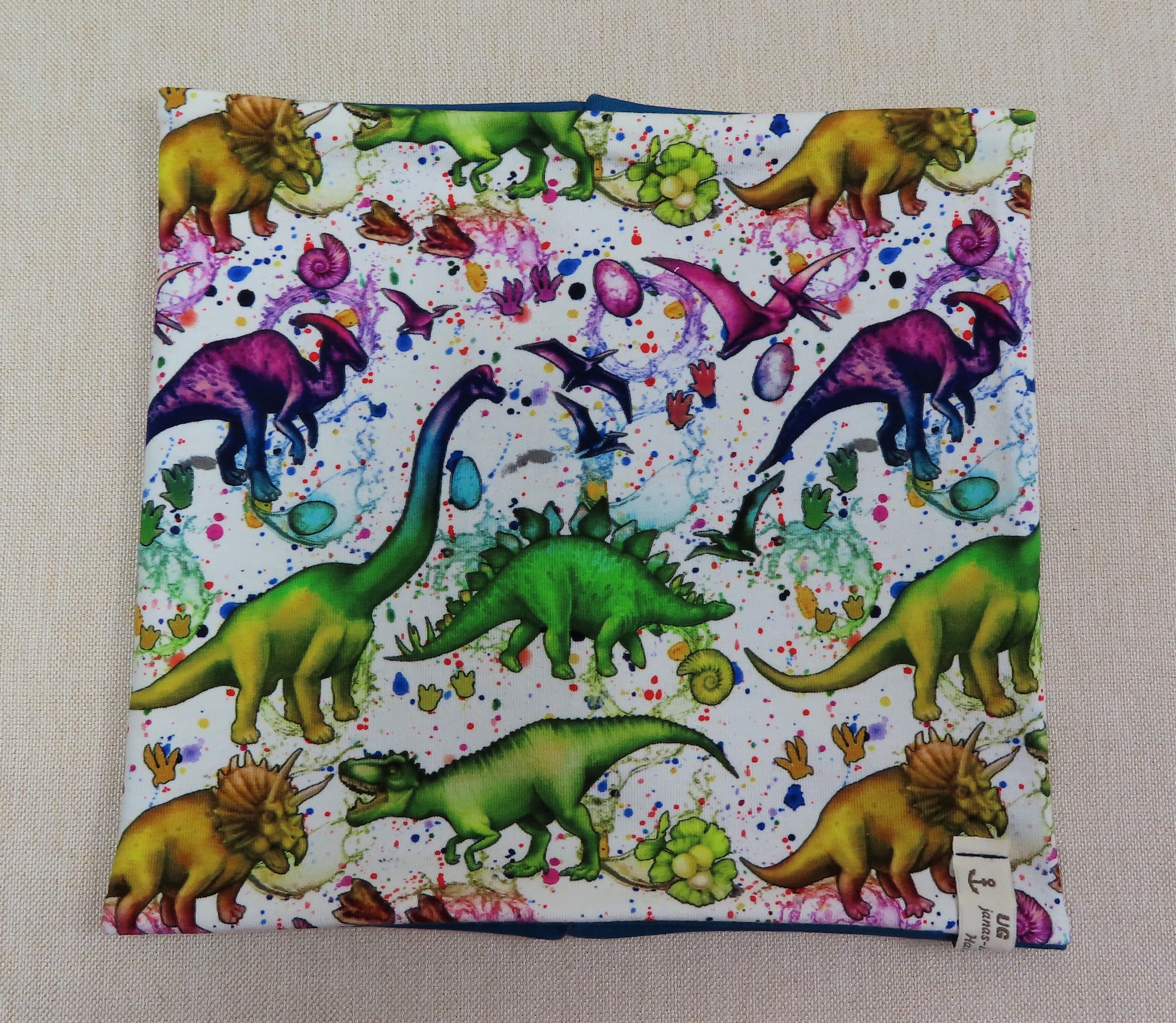 Beanie-Set, Regenbogen-Dinos