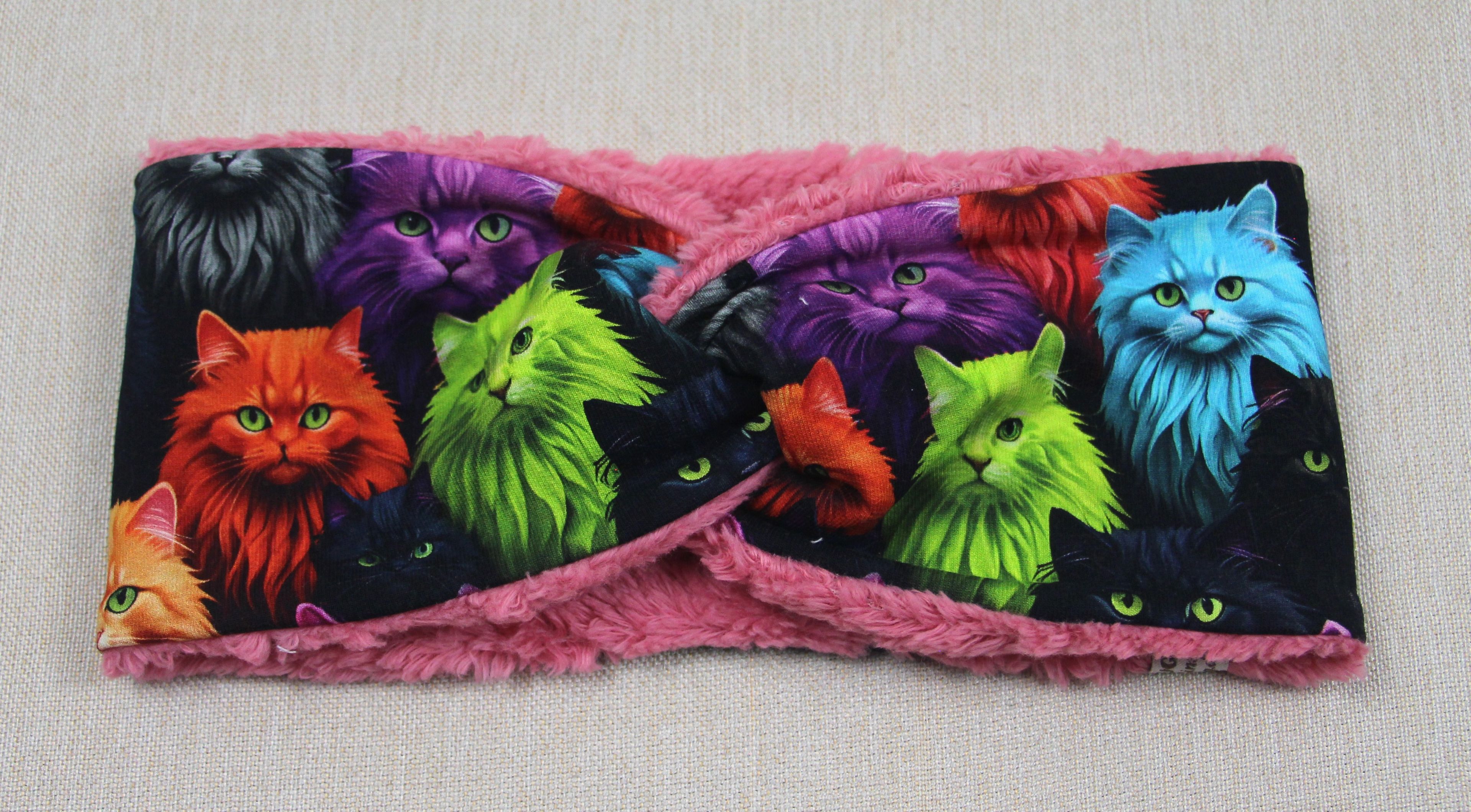Stirnband, Winter, Regenbogenkatze