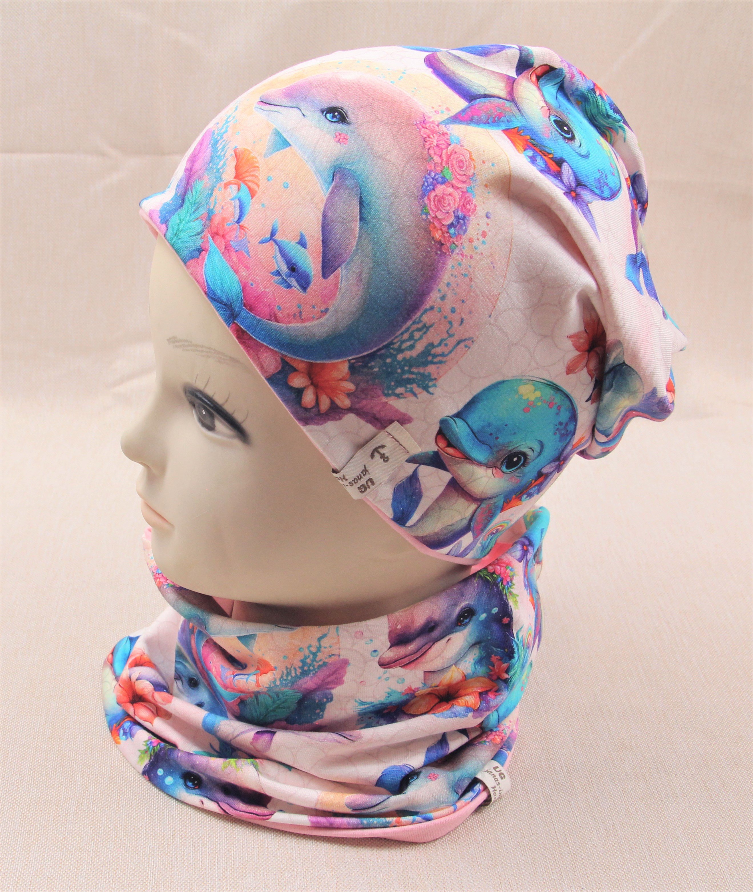 Beanie-Set, Delfin