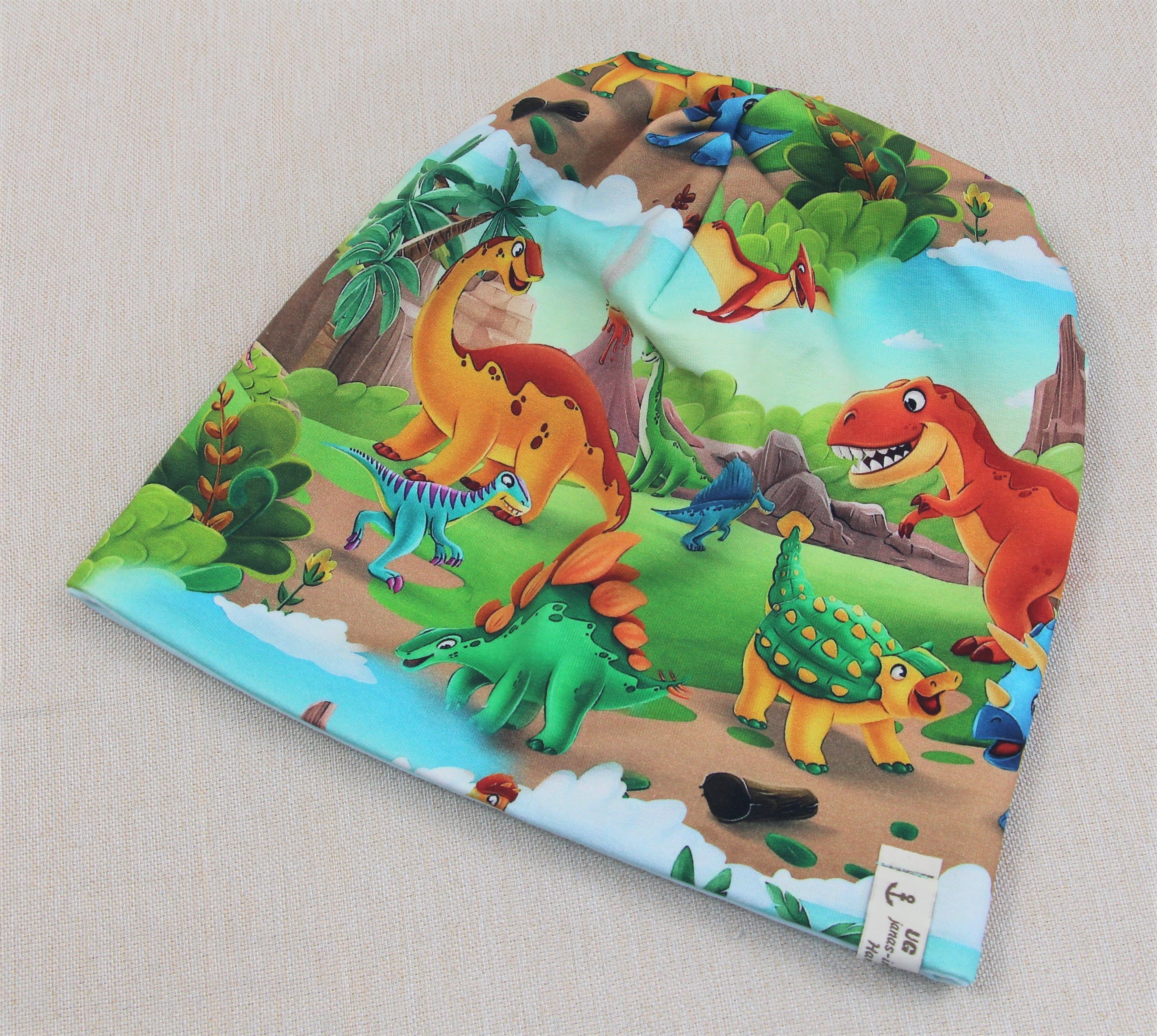 Beanie, Mütze, fröhliche Dinos