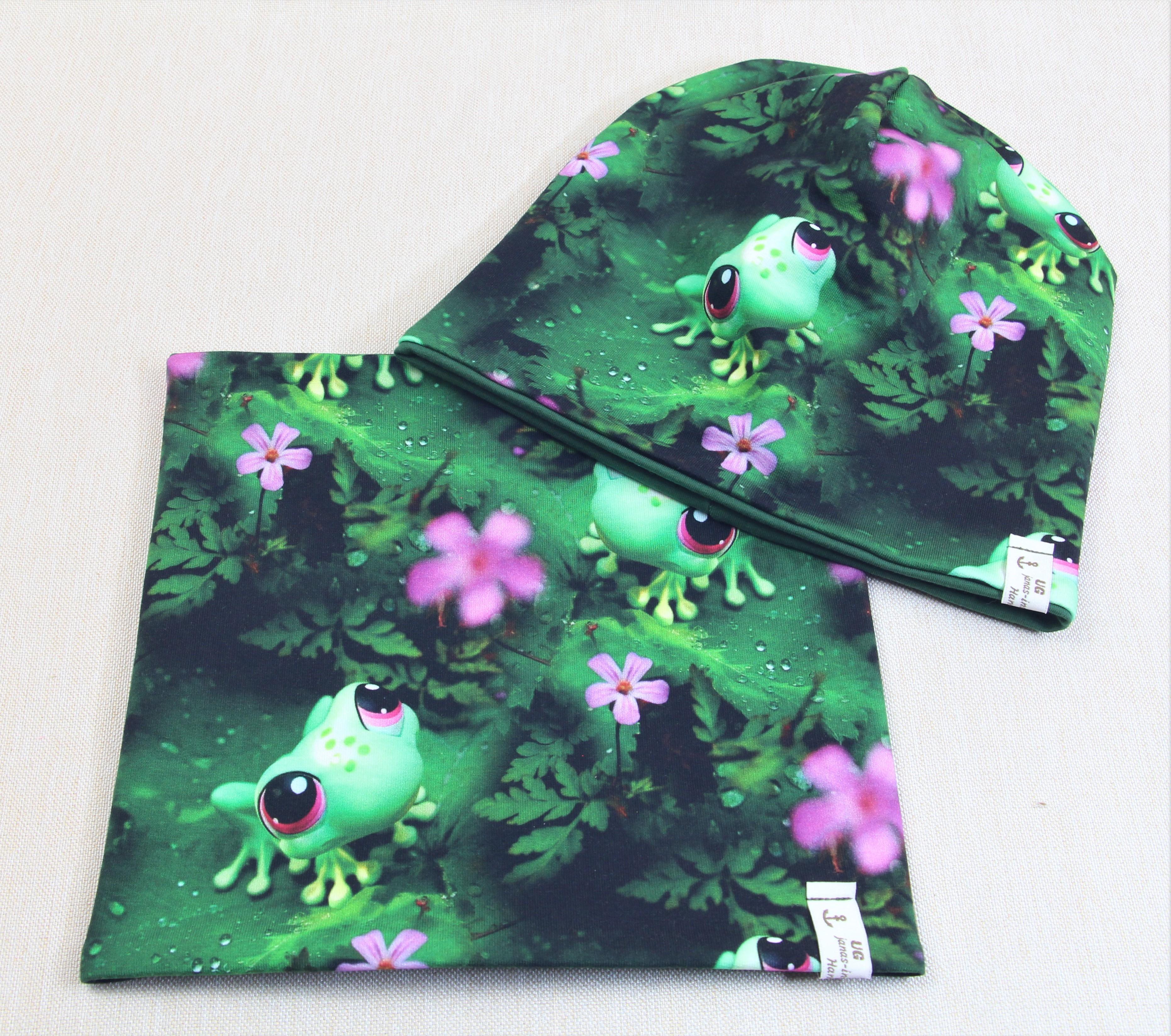 Beanie-Set, Frosch