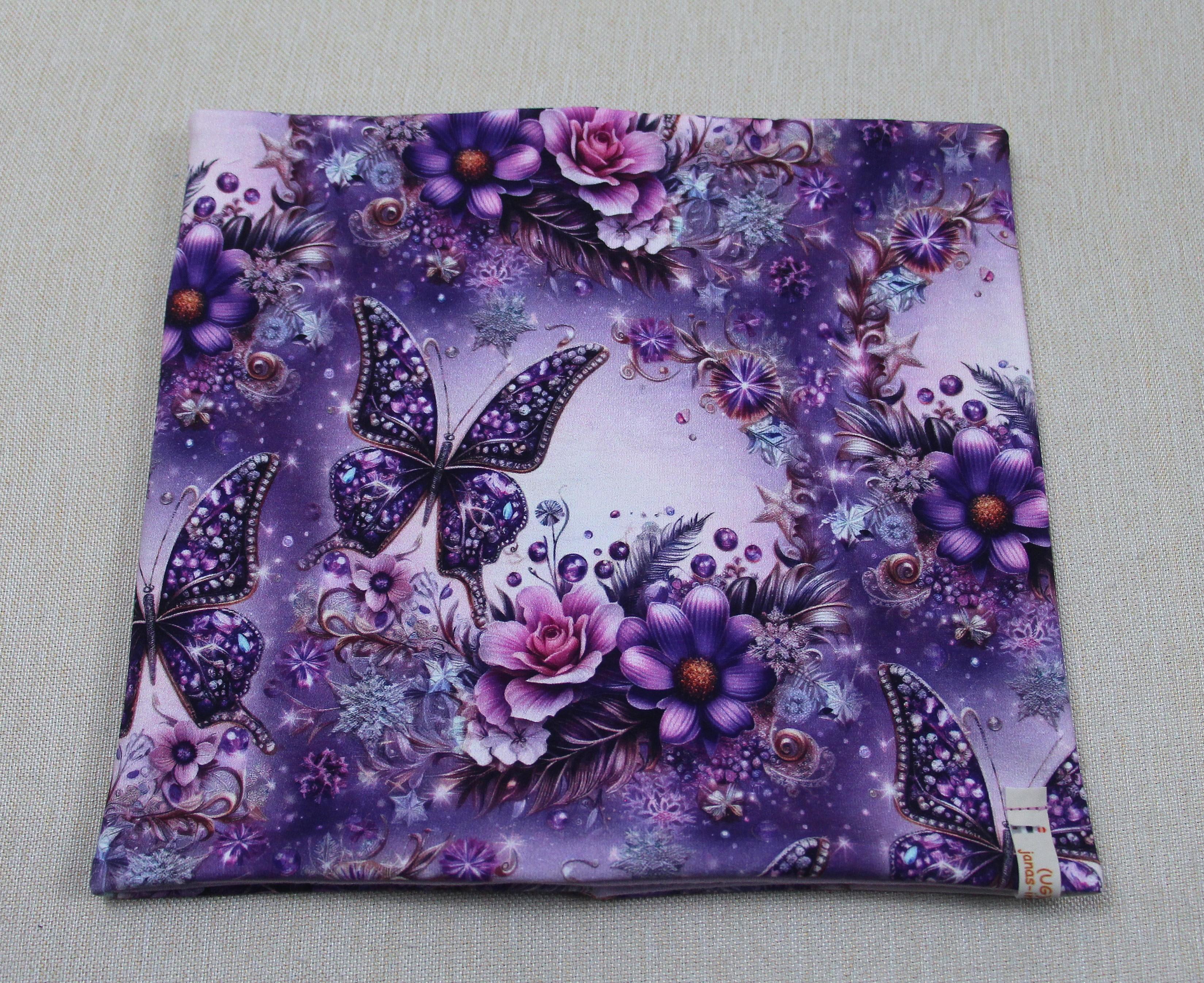 Beanie-Set, Schmetterling, lila