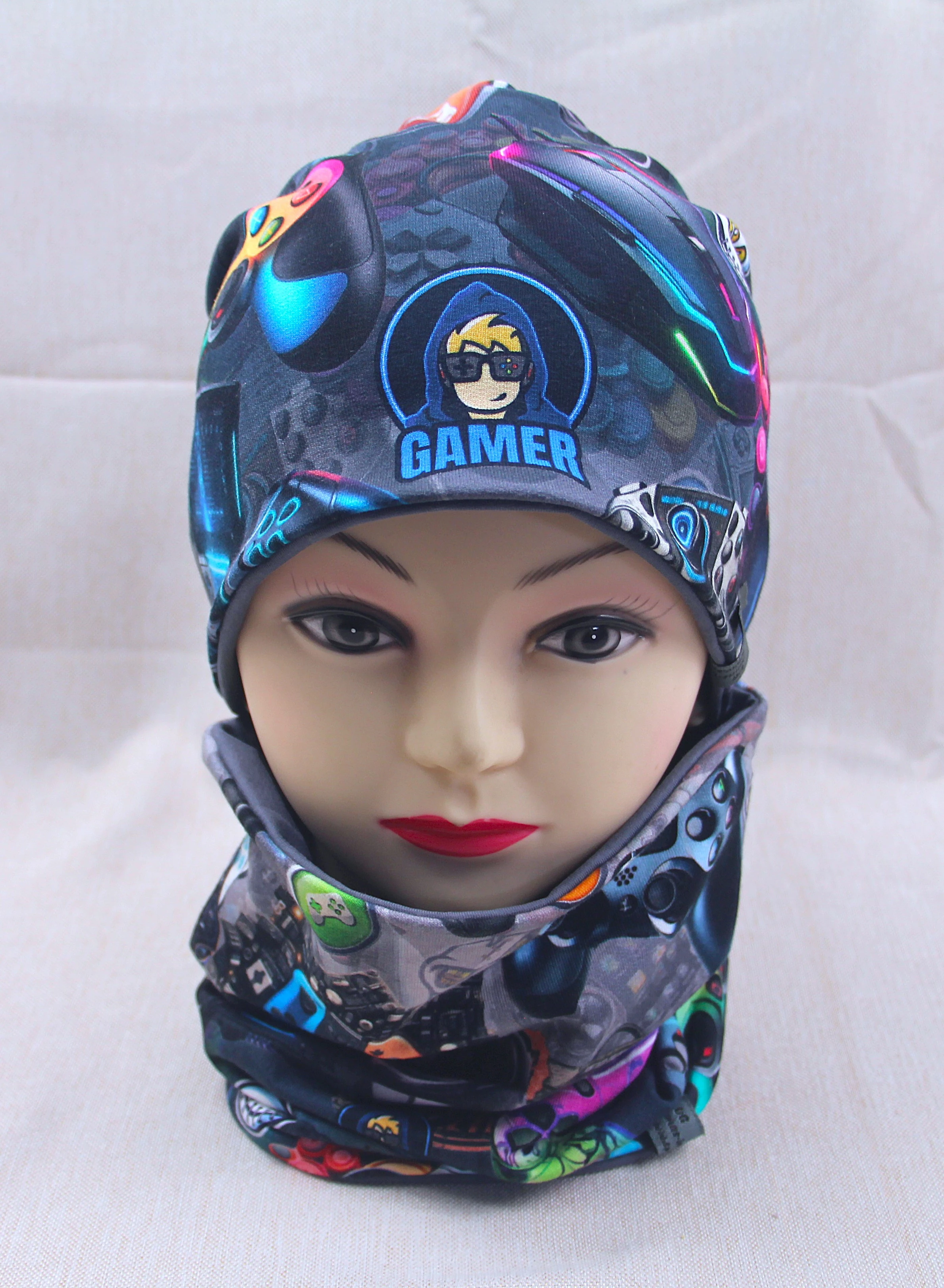 Beanie-Set, Gamer, Zocker