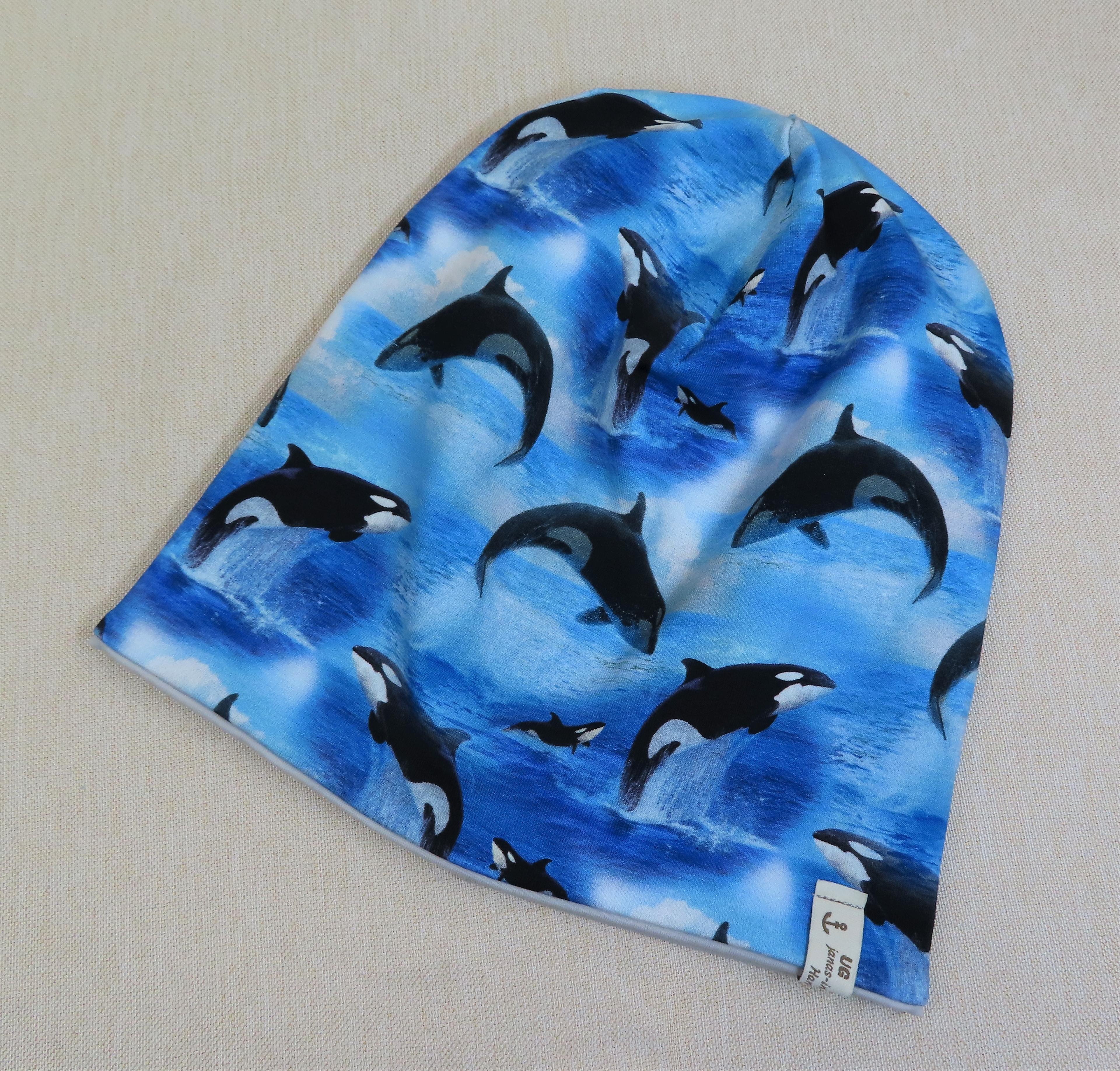 Beanie-Set, Chemomütze, Orca-Wal