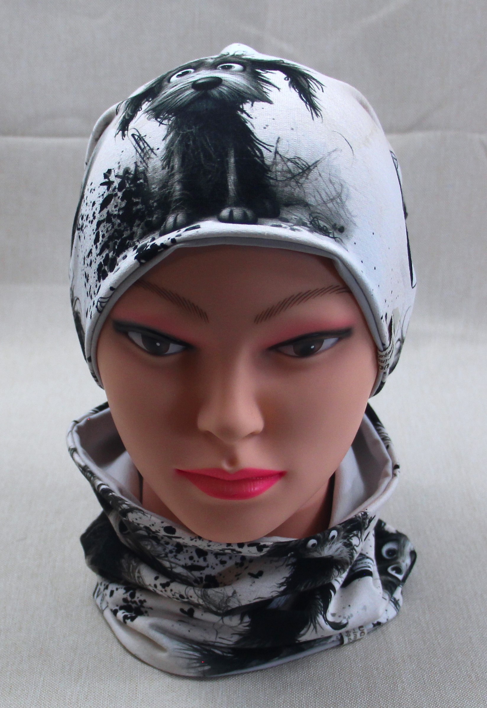 Beanie-Set, Wuschel-Hund