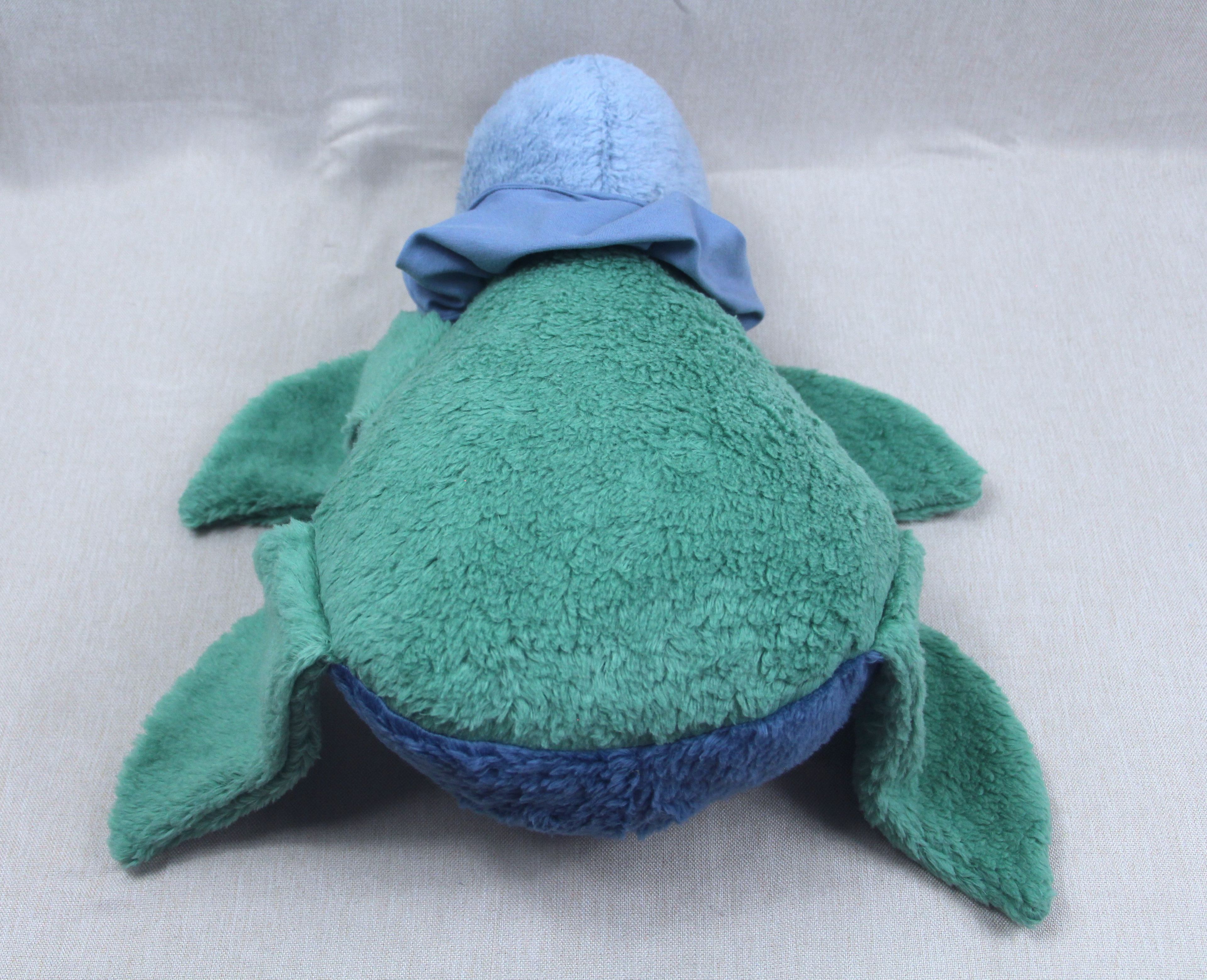 Kuschelkissen, Schildkröte, grün-blau