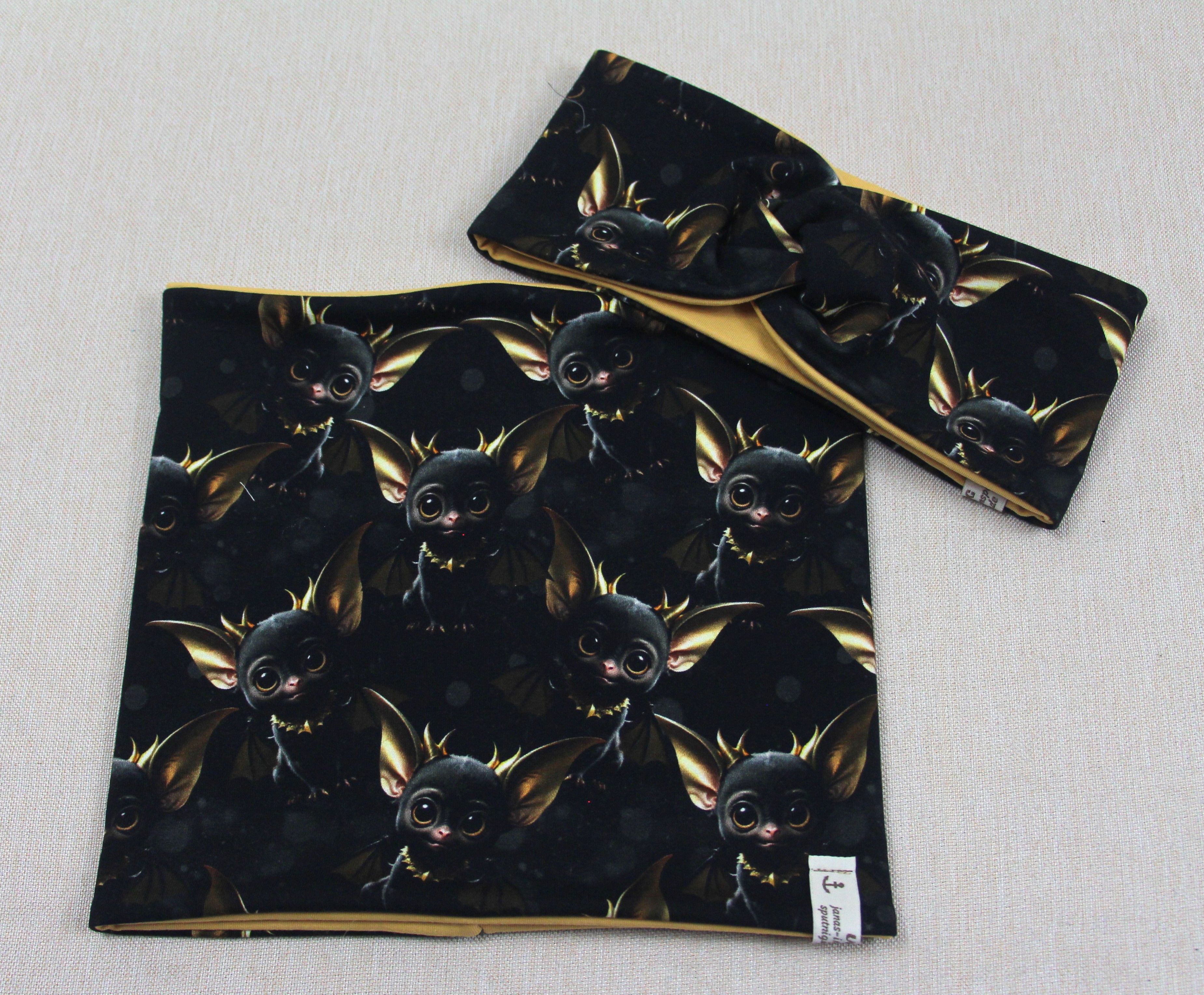 Stirnband-Set, Fledermaus