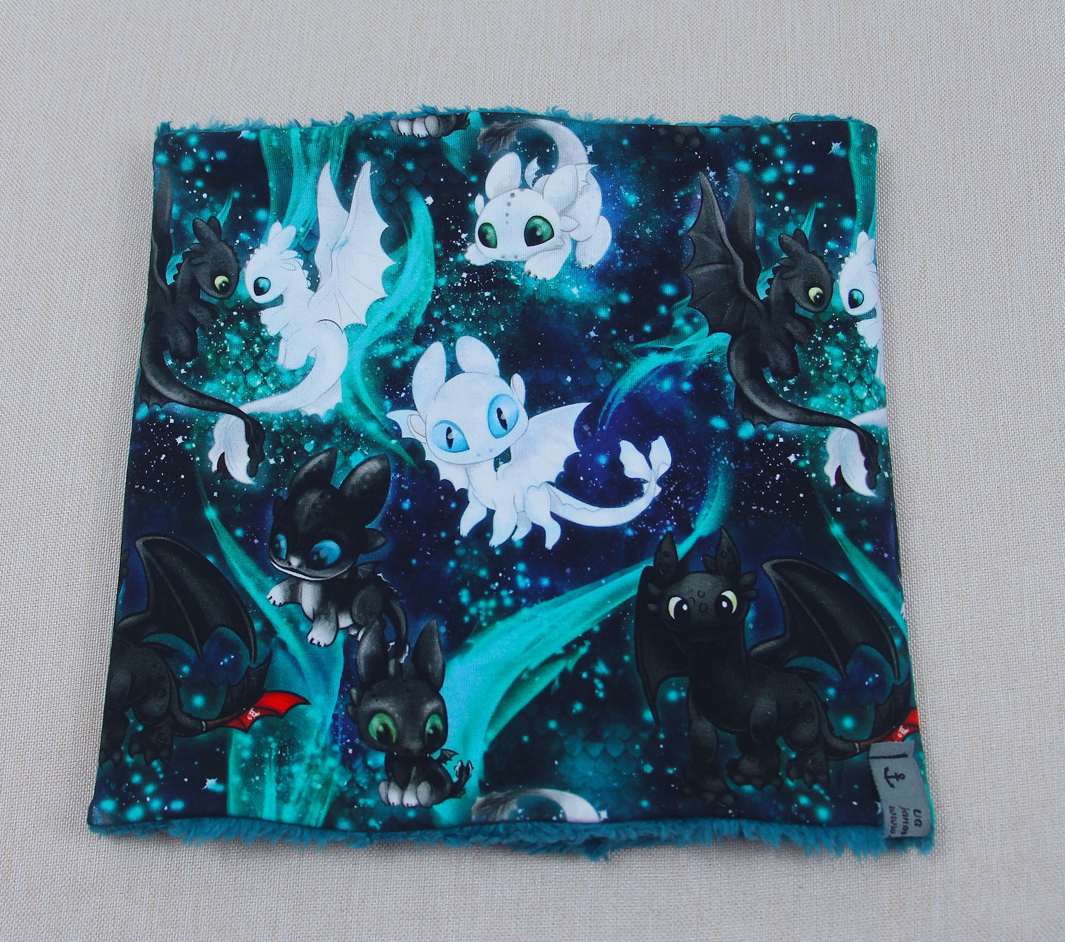 Winter-Set, kleine Drachen, schwarz-weiß, Yin und Yan - Art