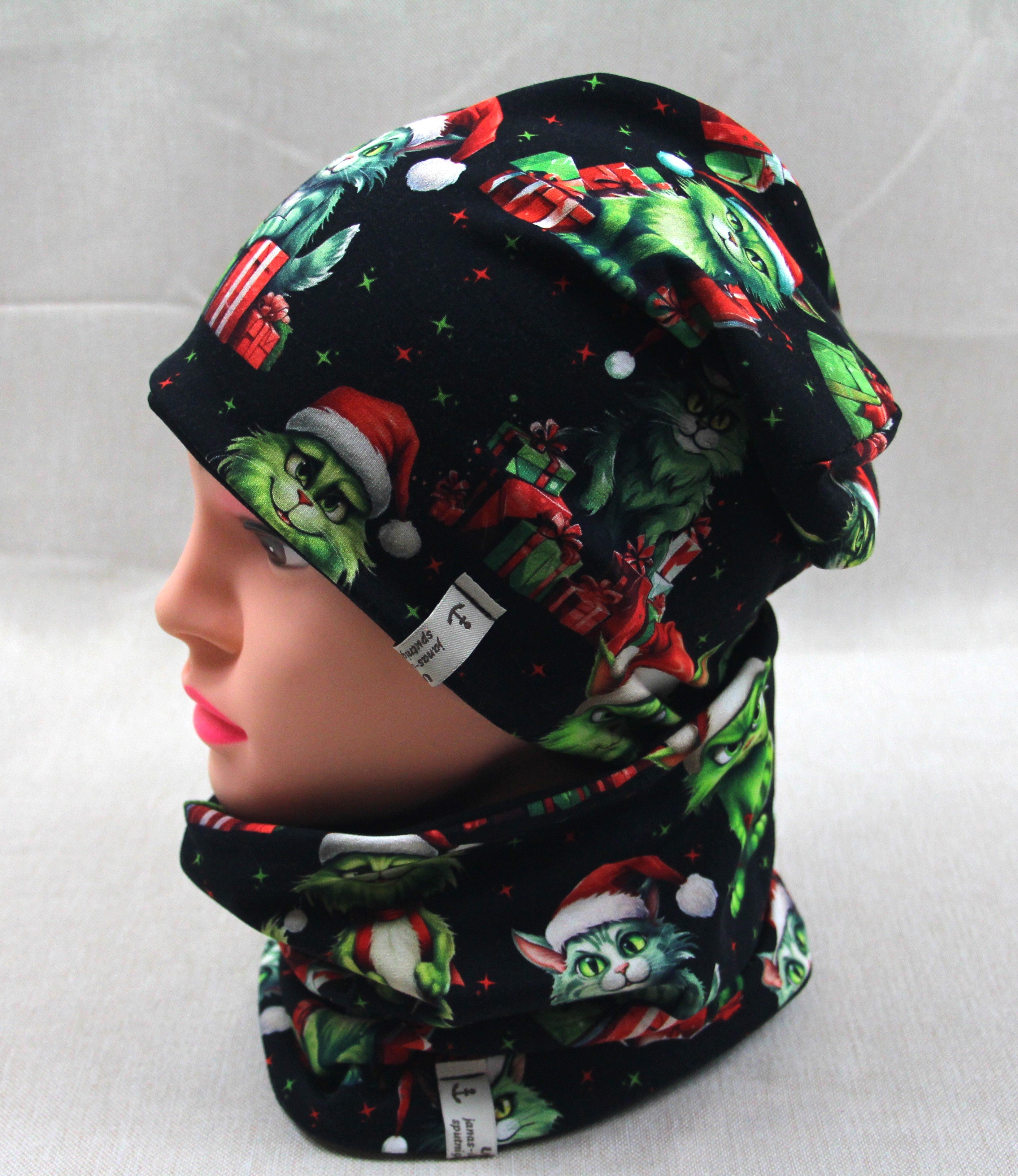 Beanie-Set, Weihnachtskatze