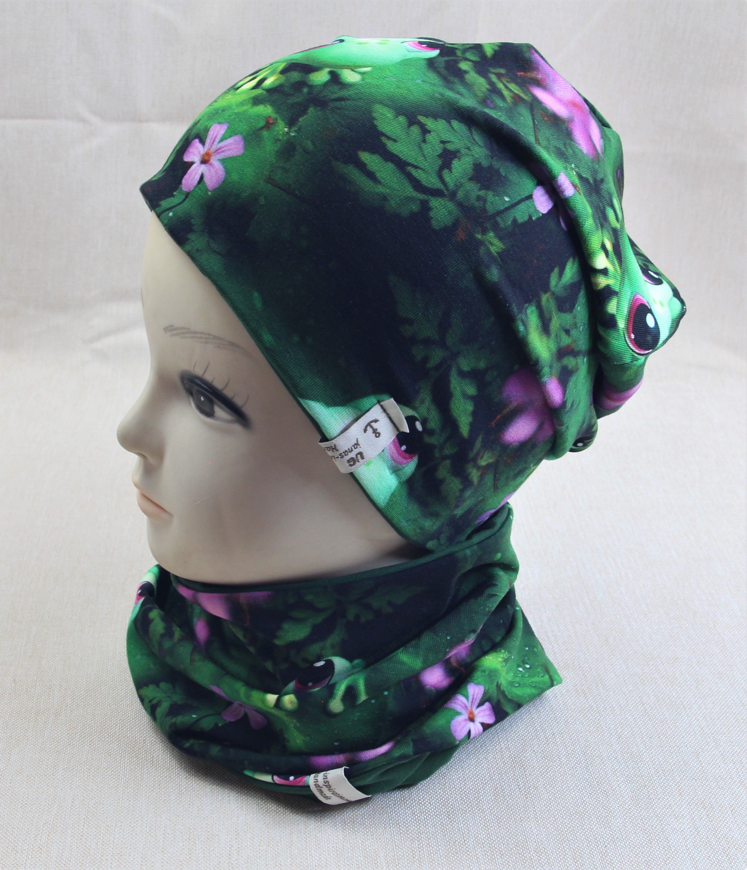 Beanie-Set, Frosch