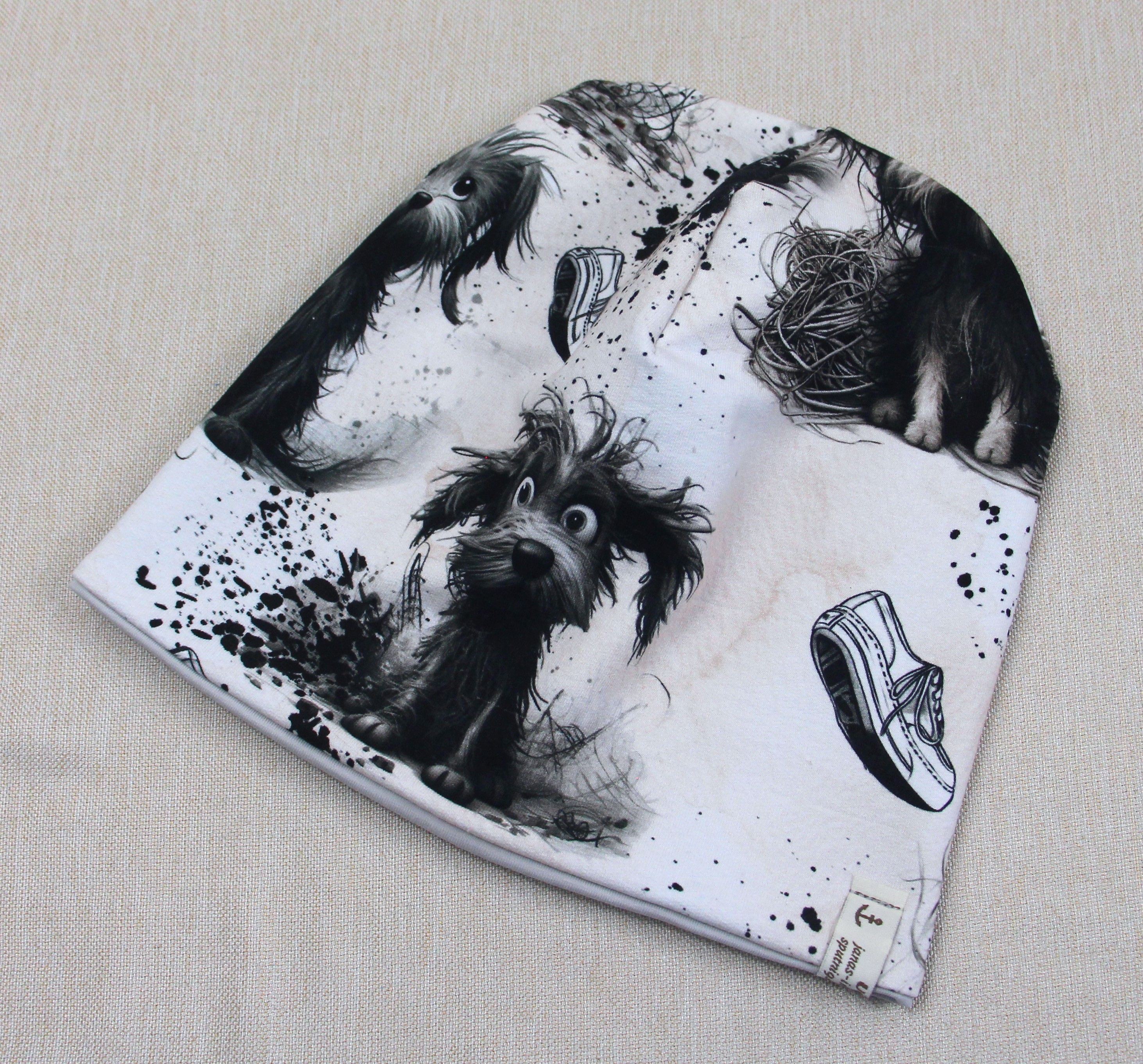 Beanie-Set, Wuschel-Hund