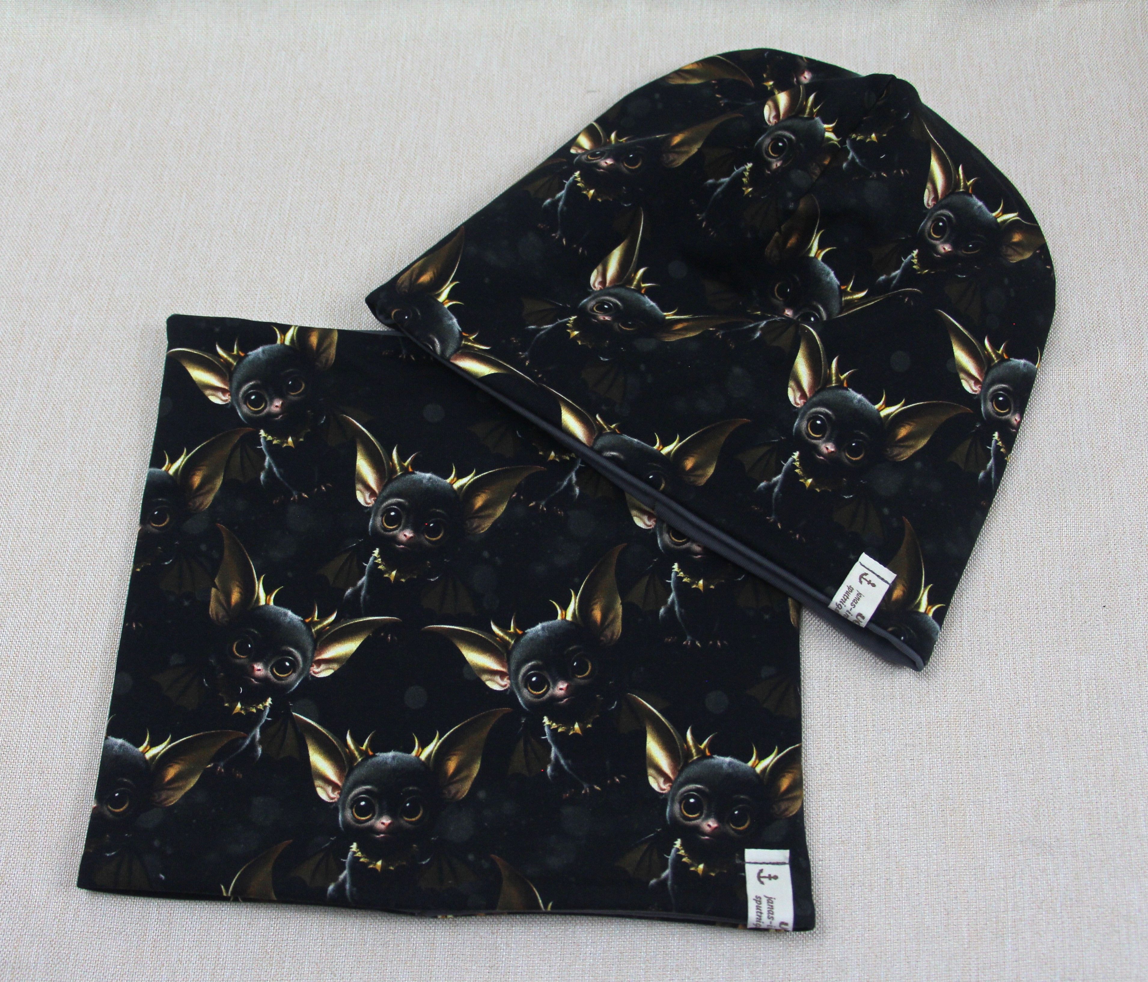Beanie-Set, Fledermaus