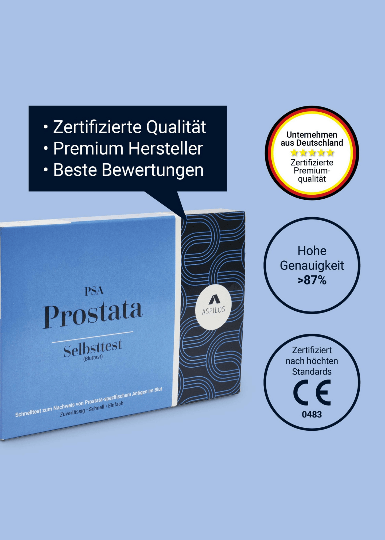 Prostata (PSA) Selbsttest für Zuhause