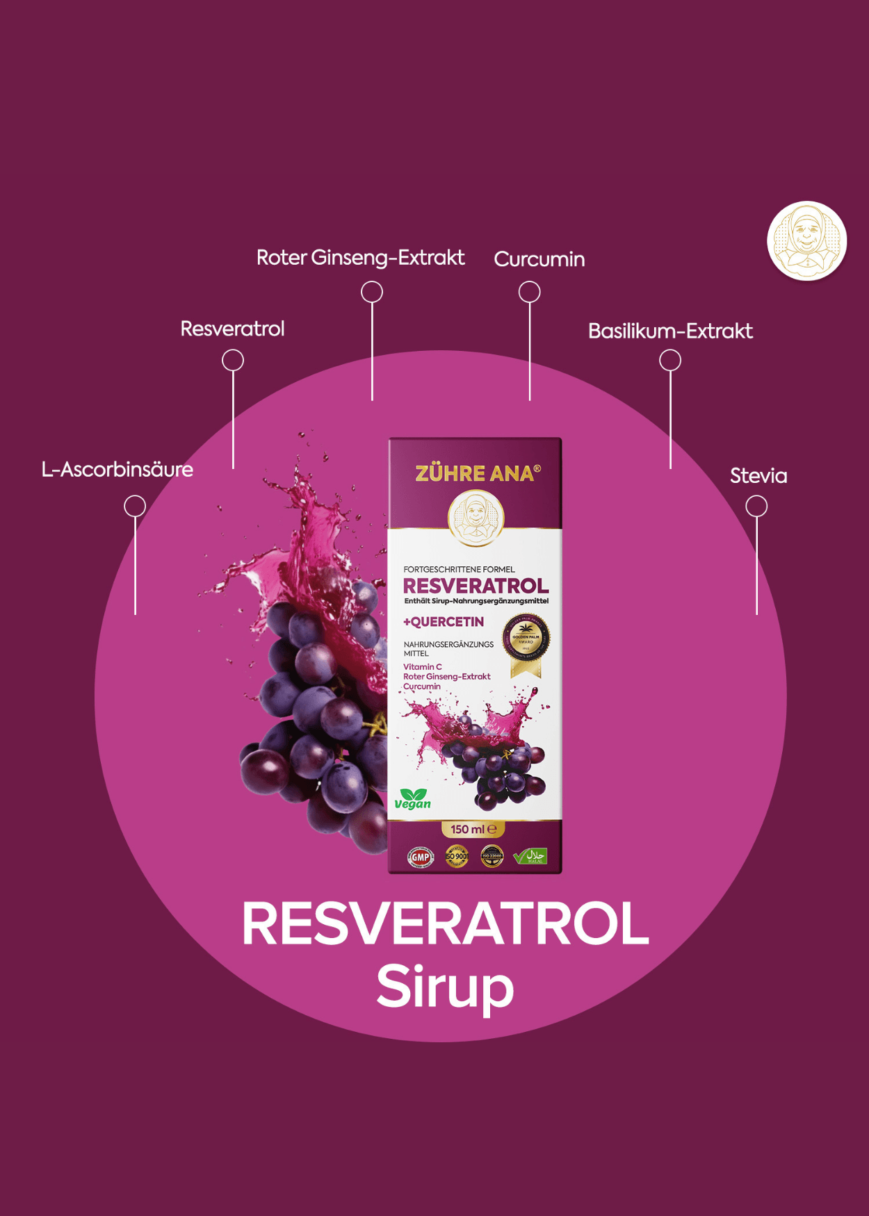 Zühre Ana Rezveratrol Şurubu 150ml