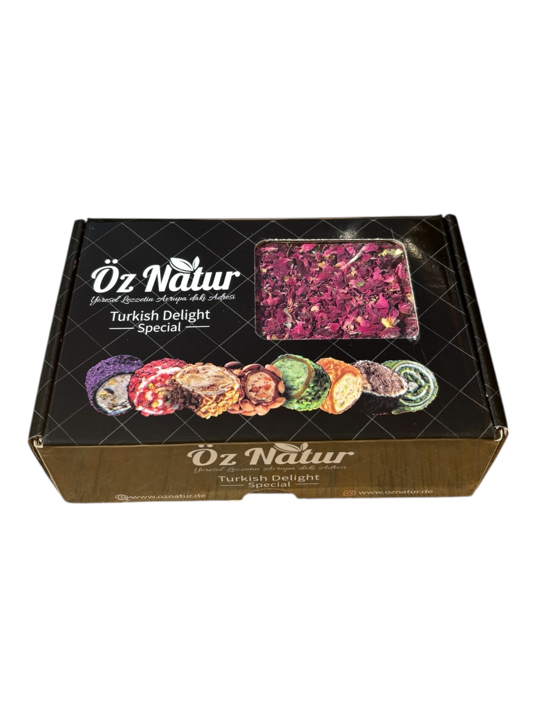Turkish Delight Lokum mit Granatapfel, Pistazien & Rosenblättern 500g
