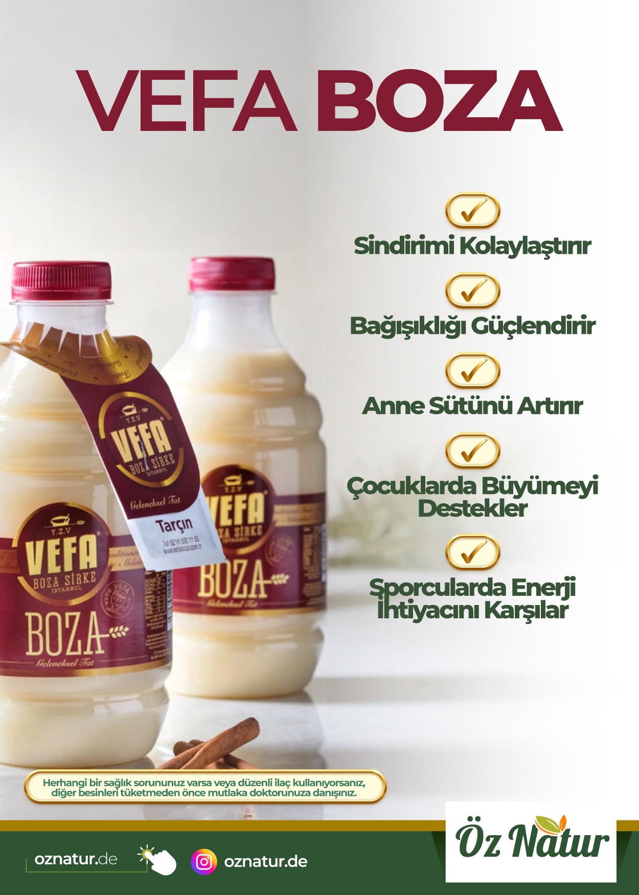 Meşhur Vefa Boza 1L