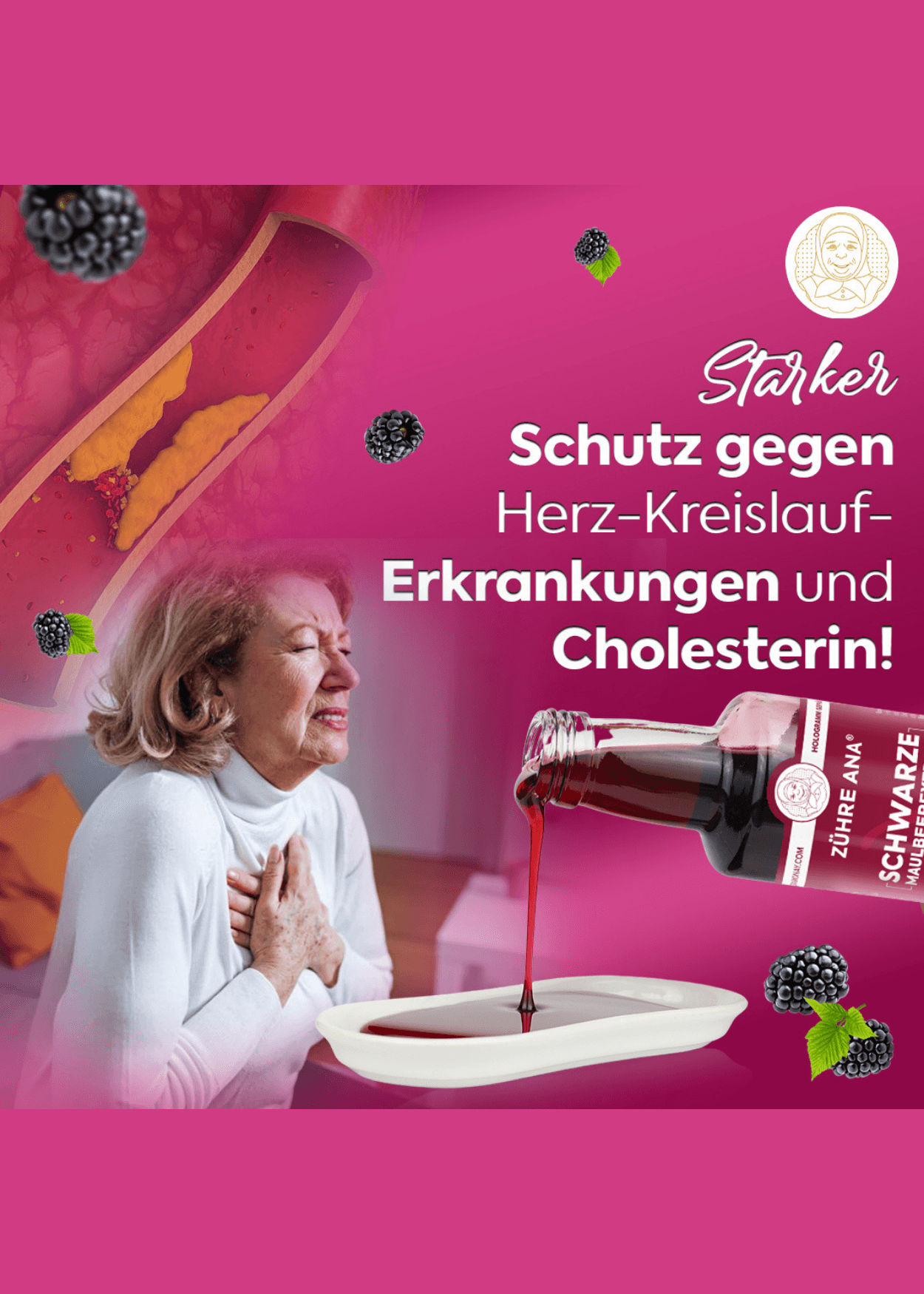 Zühre Ana Schwarzer Maulbeerextrakt 670g – Natürliches Antioxidans, Starkes Immunsystem