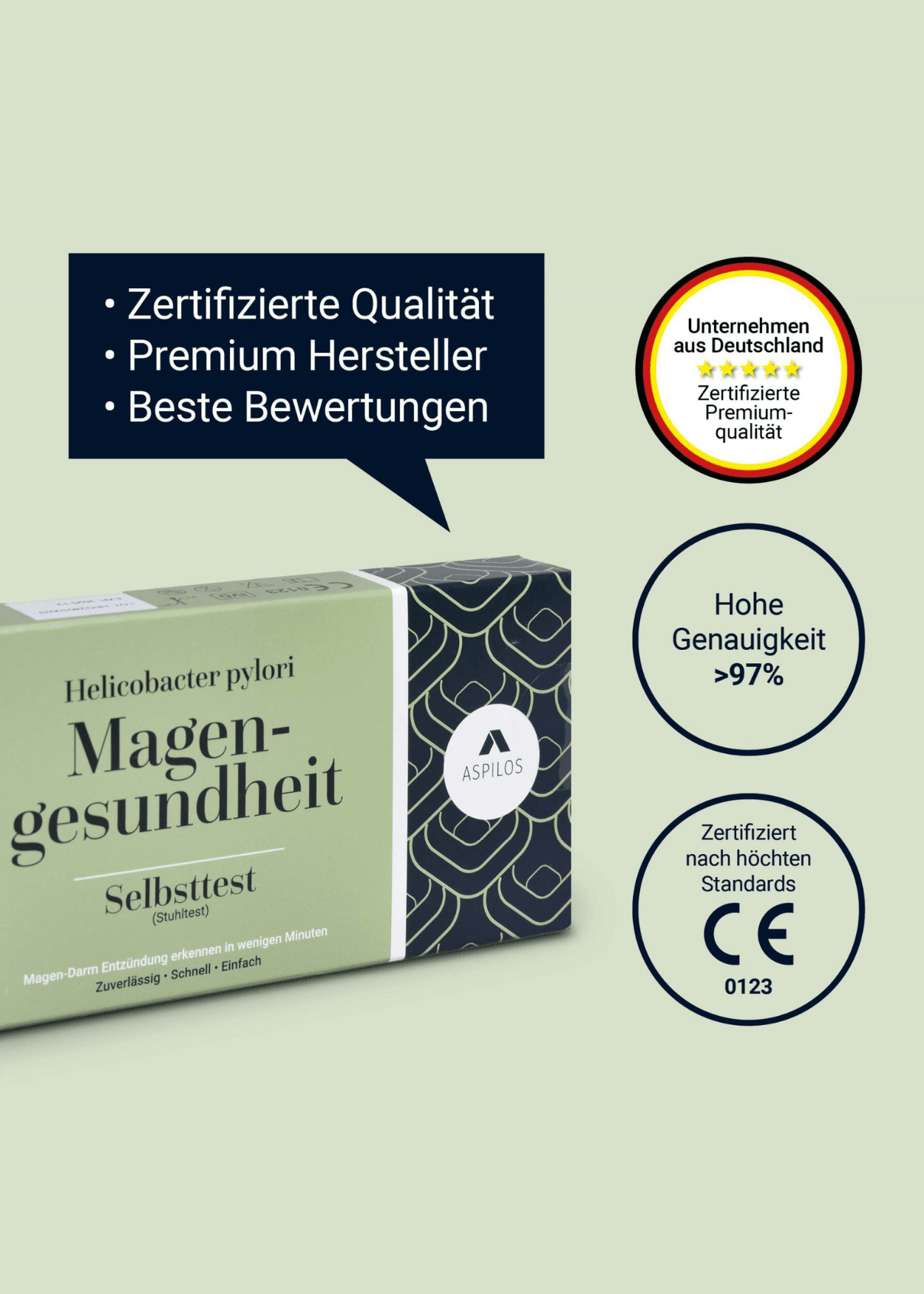 Magengesundheit (Helicobacter pylori) - Selbsttest für Zuhause