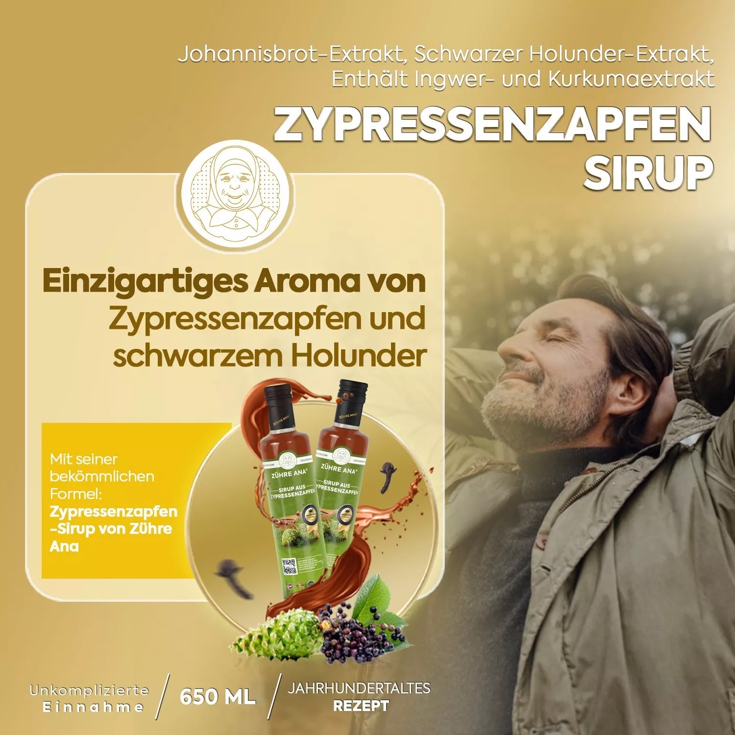 Zuhre Ana Zypressenzapfen Sirup 650ml