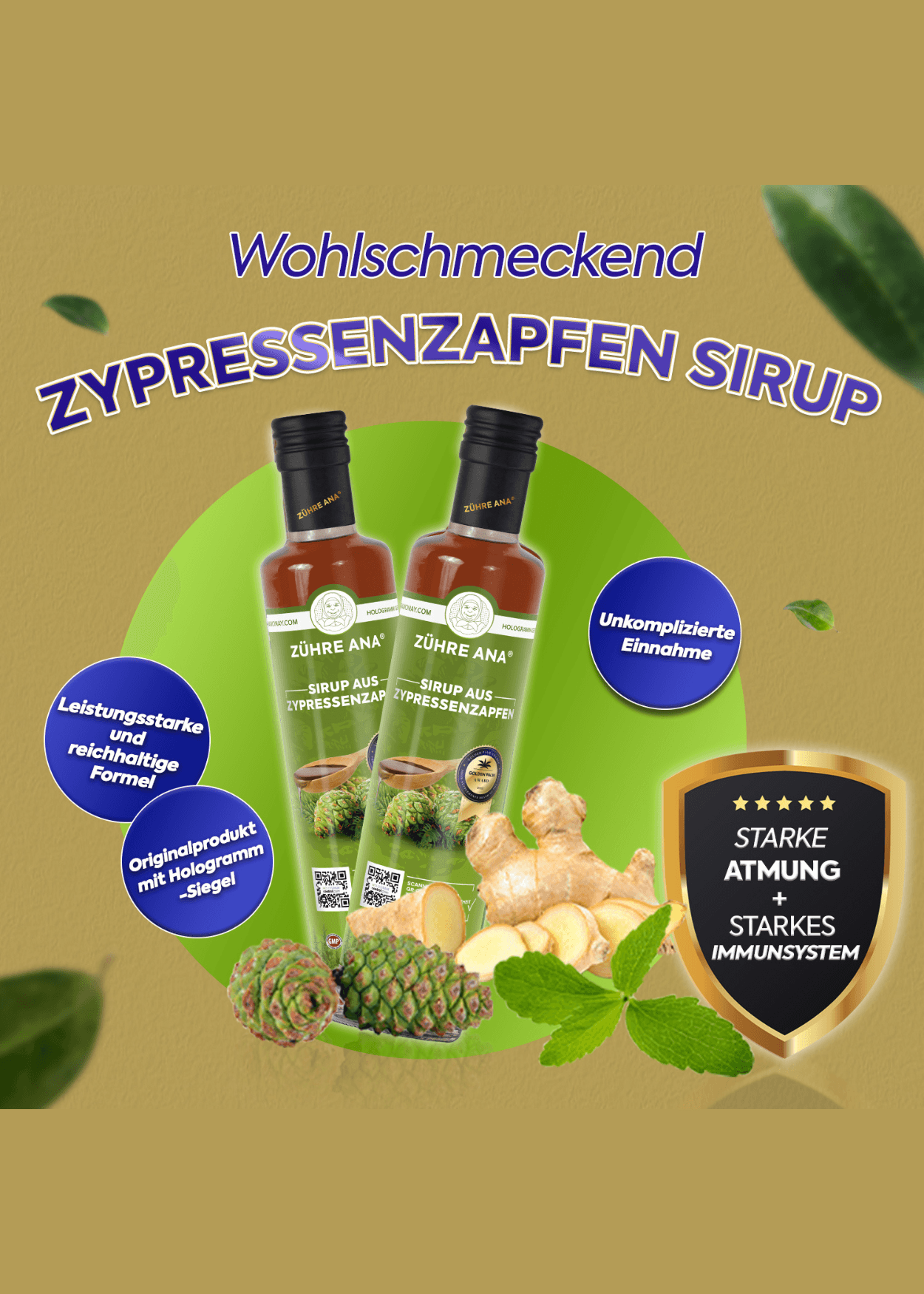 Zühre Ana Zypressenzapfen Sirup 650ml