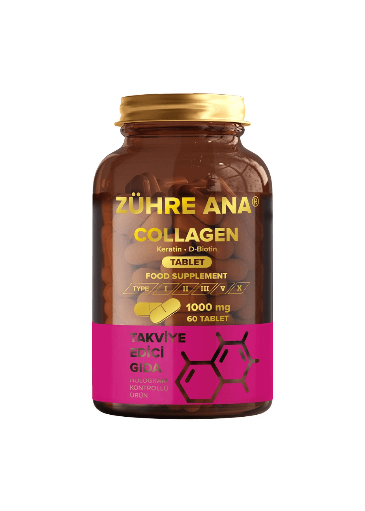 Zühre Ana Kollagen Kapseln 1000mg - 60 Kapseln