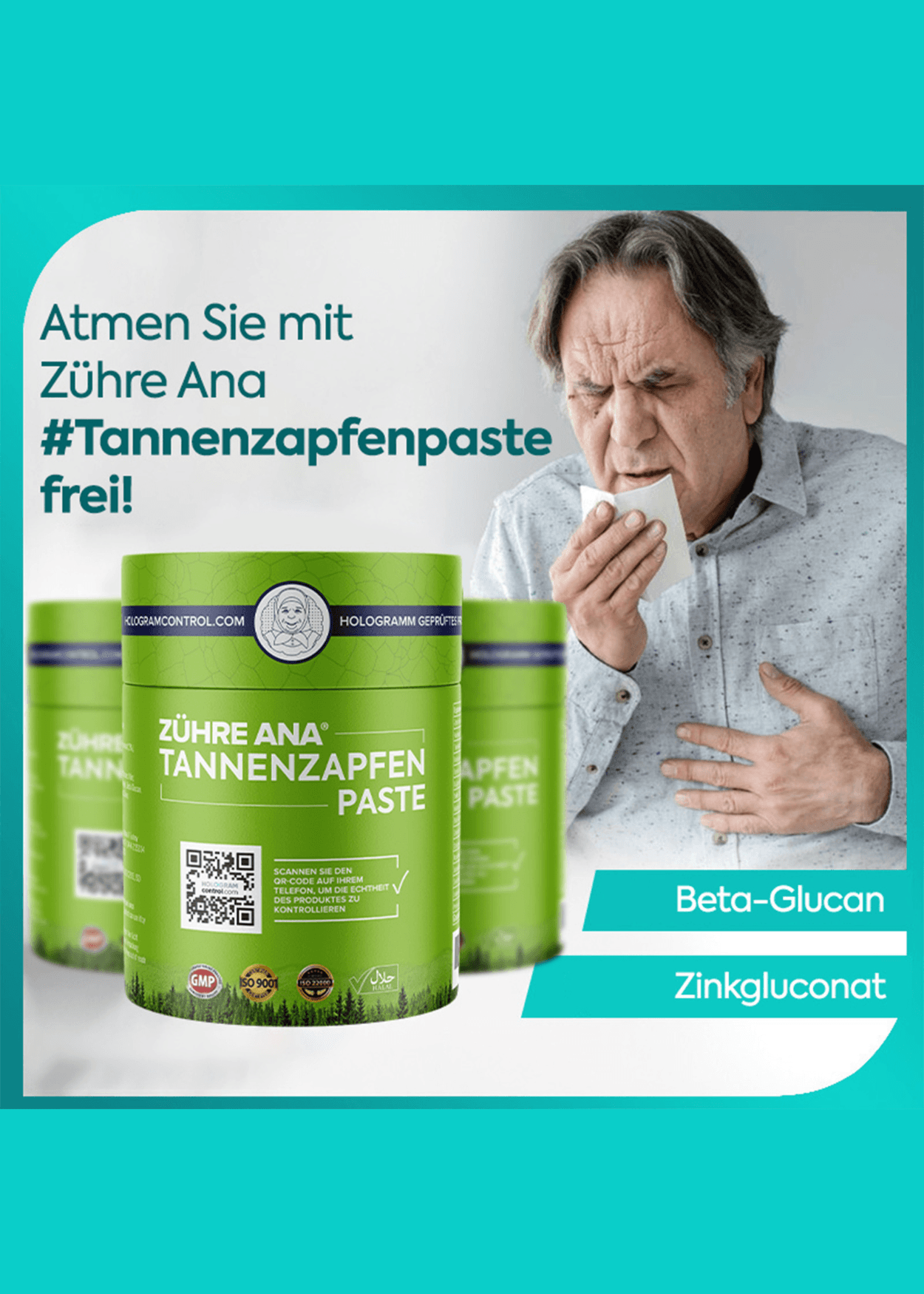 Zühre Ana Tannenzapfenpaste 240g – Natürliche Atemunterstützung mit Vitaminen