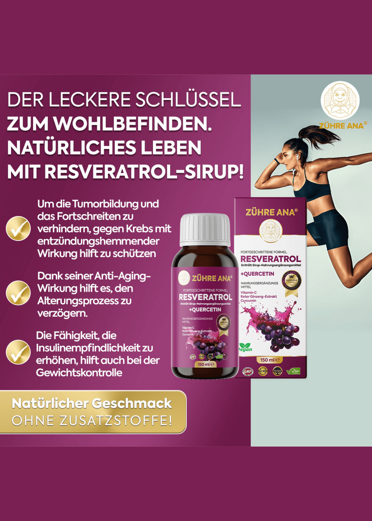 Zühre Ana Rezveratrol Şurubu 150ml