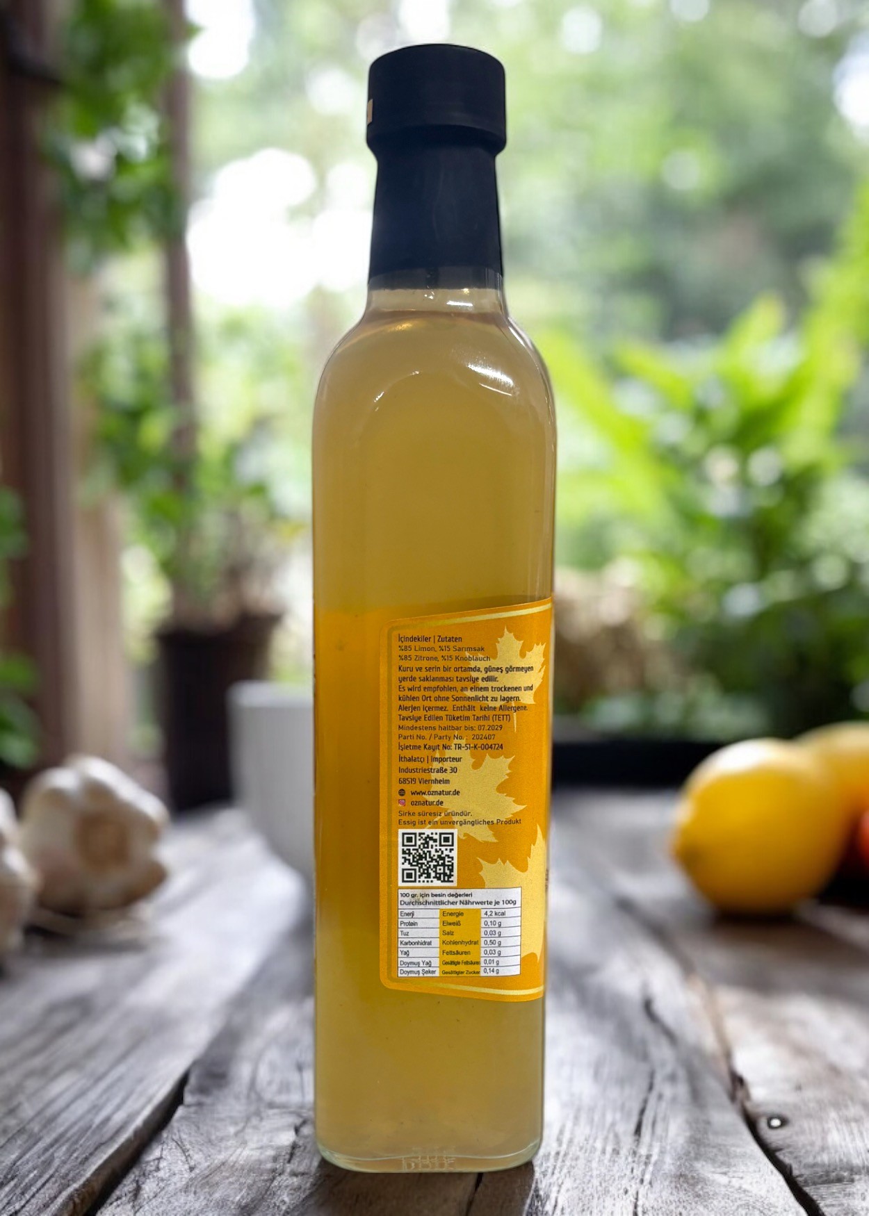 Handmade Lemon Garlic Vinegar 500ml