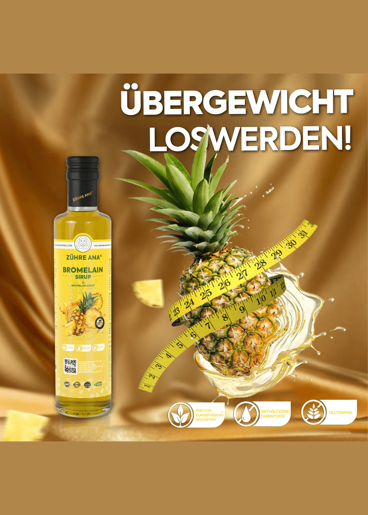 Zühre Ana Bromelain Sirup - Ananas- extrakt 250ml