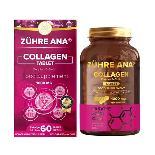 Zühre Ana Kollagen Kapseln 1000 Mg - 60 Kapseln