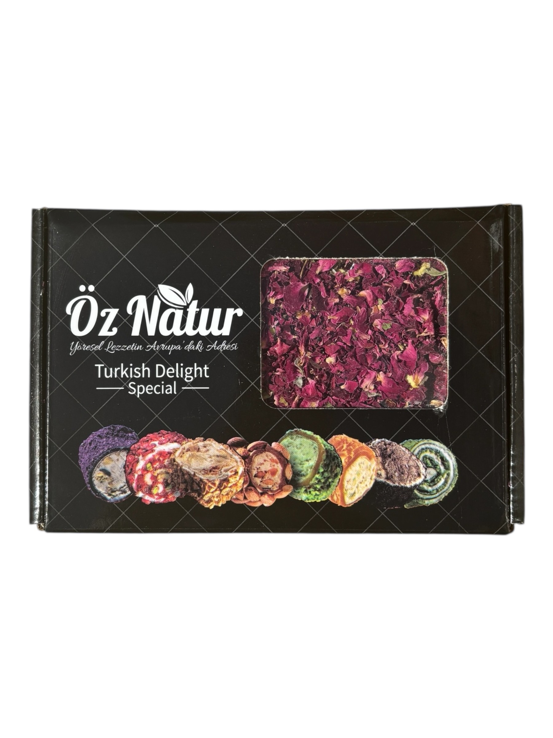 Turkish Delight Lokum mit Granatapfel, Pistazien & Rosenblättern 500g