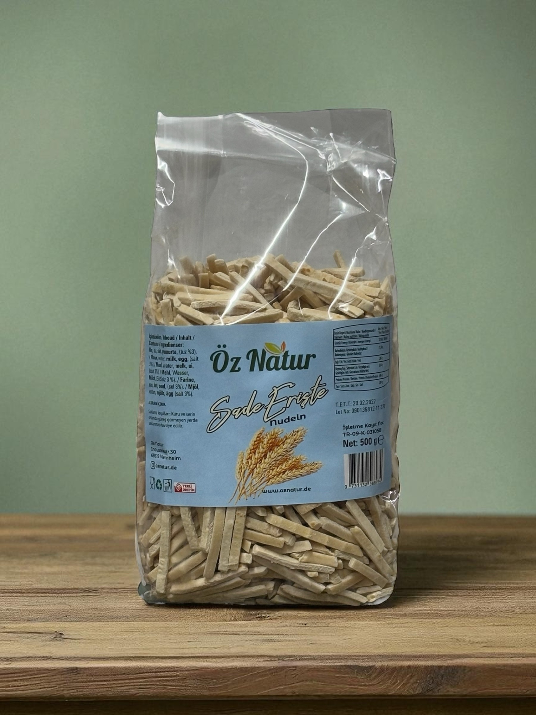 Sade Köy Yumurtalı Erişte 500g