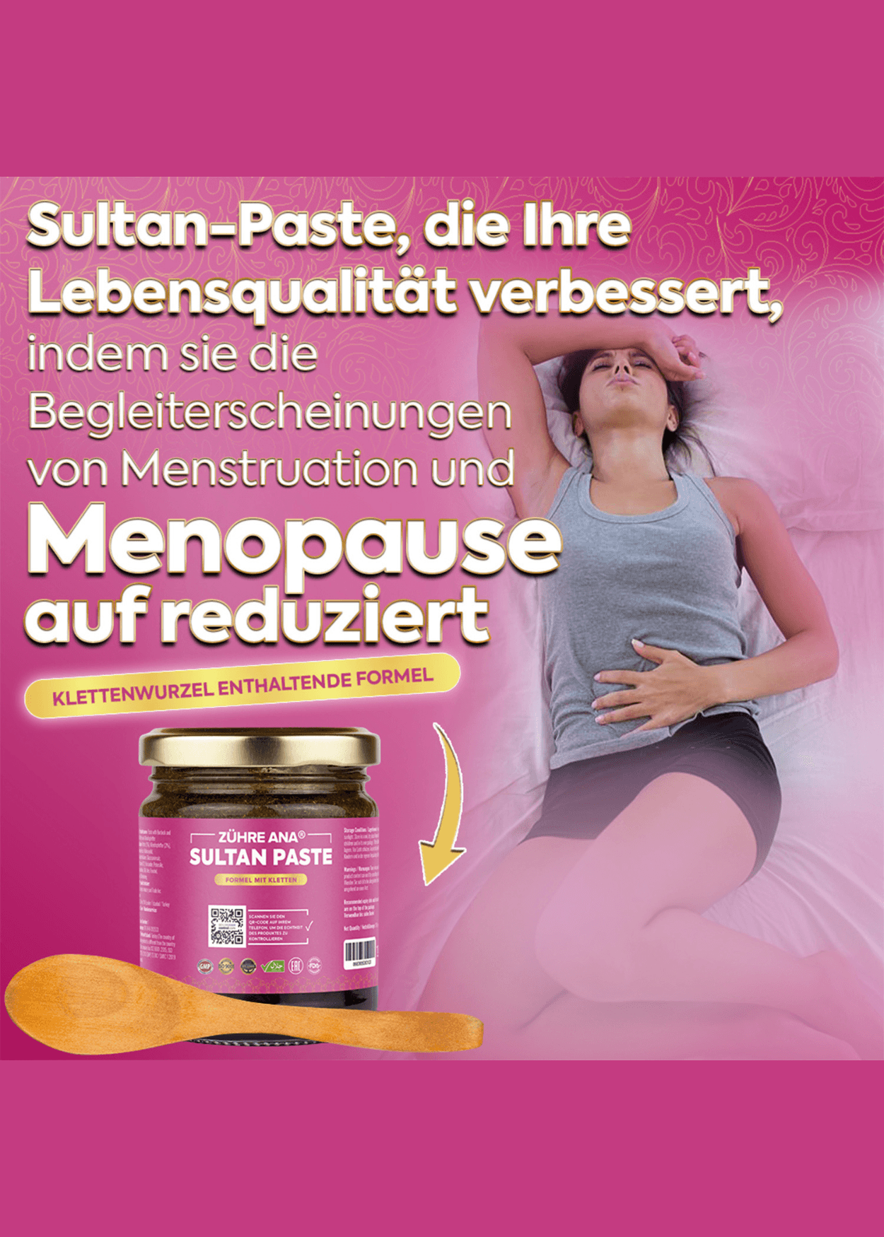 Zühre Ana Sultan Paste mit Klette, Mönchspfeffer und Schafgarbe 240g