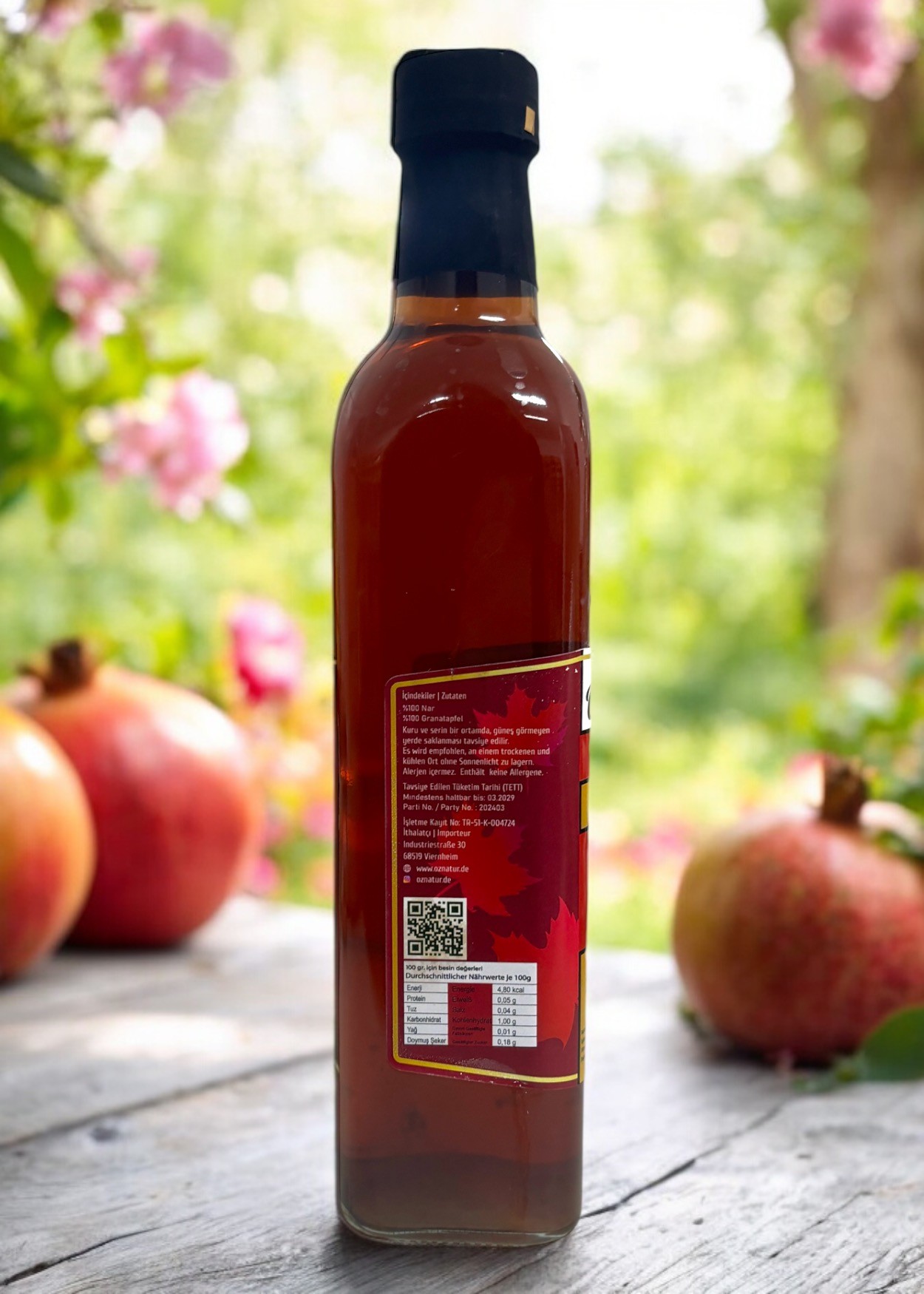 Handmade Pomegranate Vinegar 500ml