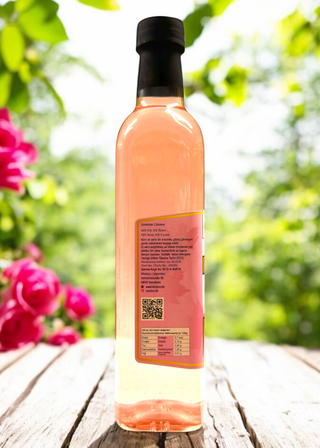 Handmade Rose Vinegar 550g