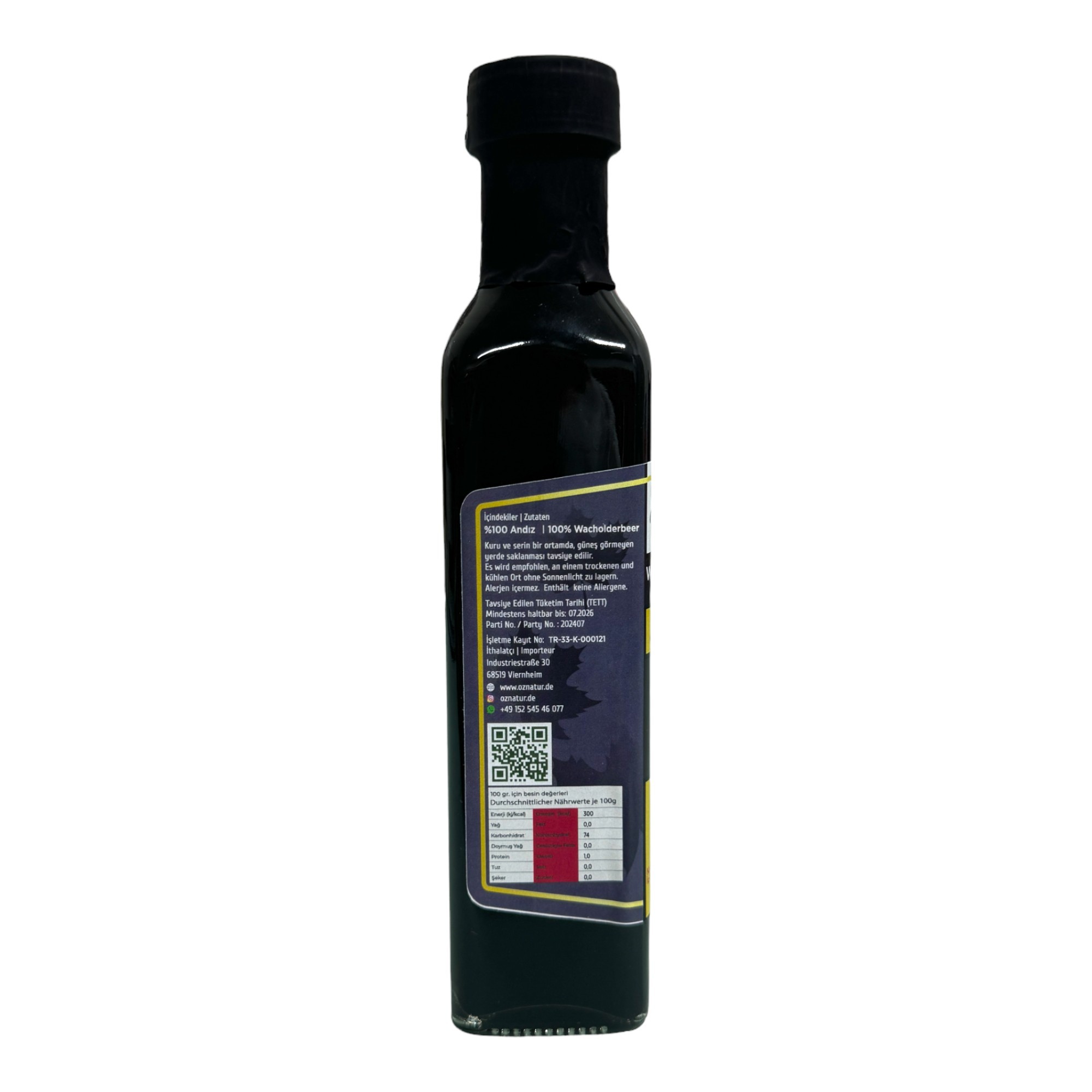 Wacholderbeeren Sirup 350g