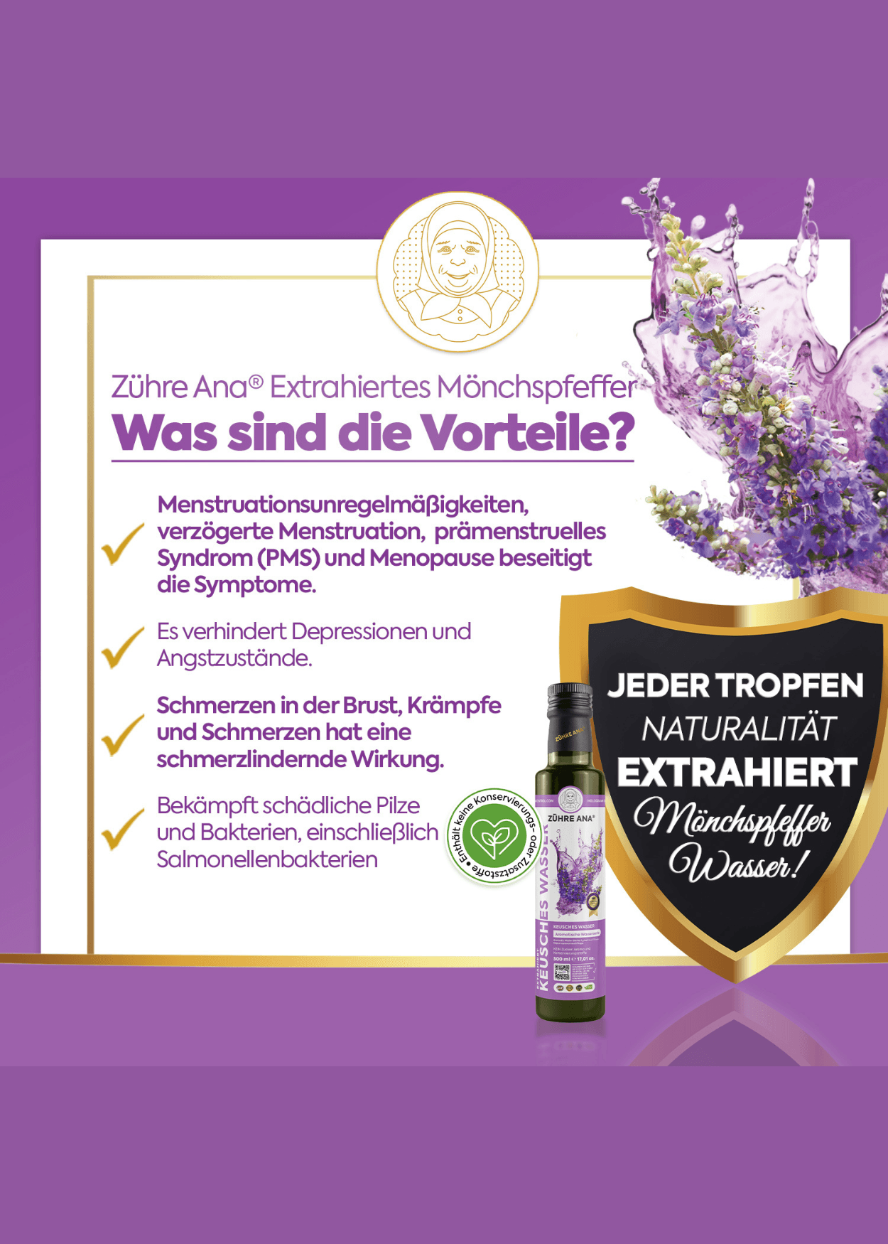 Zühre Ana Keuschesswasser 500ml