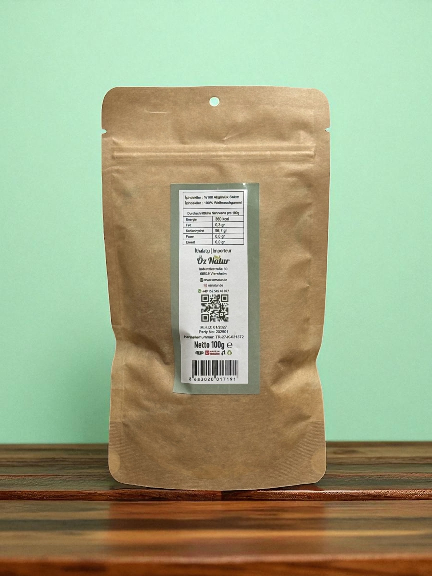 Weihrauchgummi Olibanum Resin (Akgünlük Sakızı) 100g