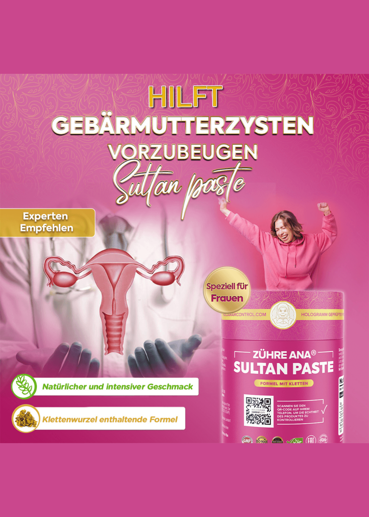 Zühre Ana Sultan Paste mit Klette, Mönchspfeffer und Schafgarbe 240g