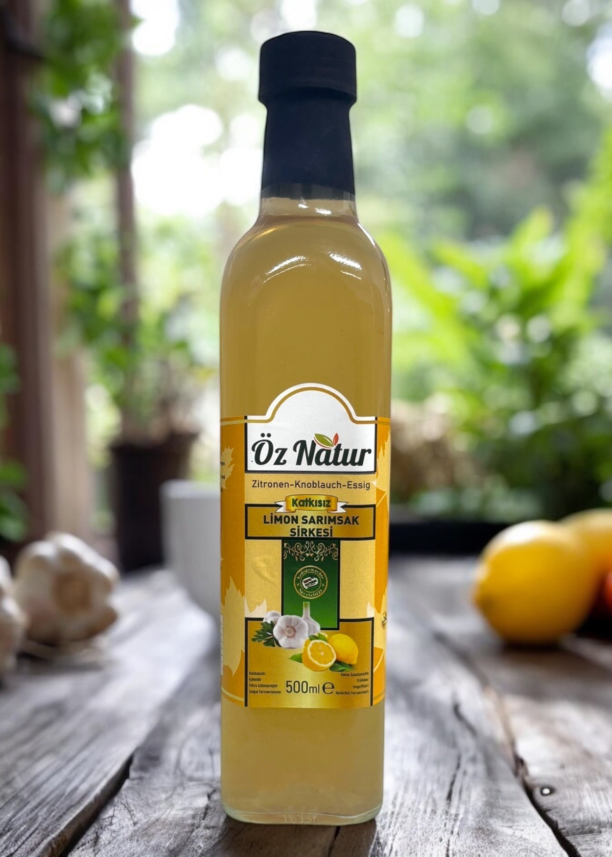 El Yapımı Limon Sarımsak Sirkesi 500ml