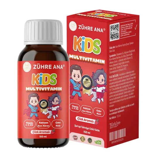 Zühre Ana Kids Erdbeer-Multivitamin-Sirup 150ml