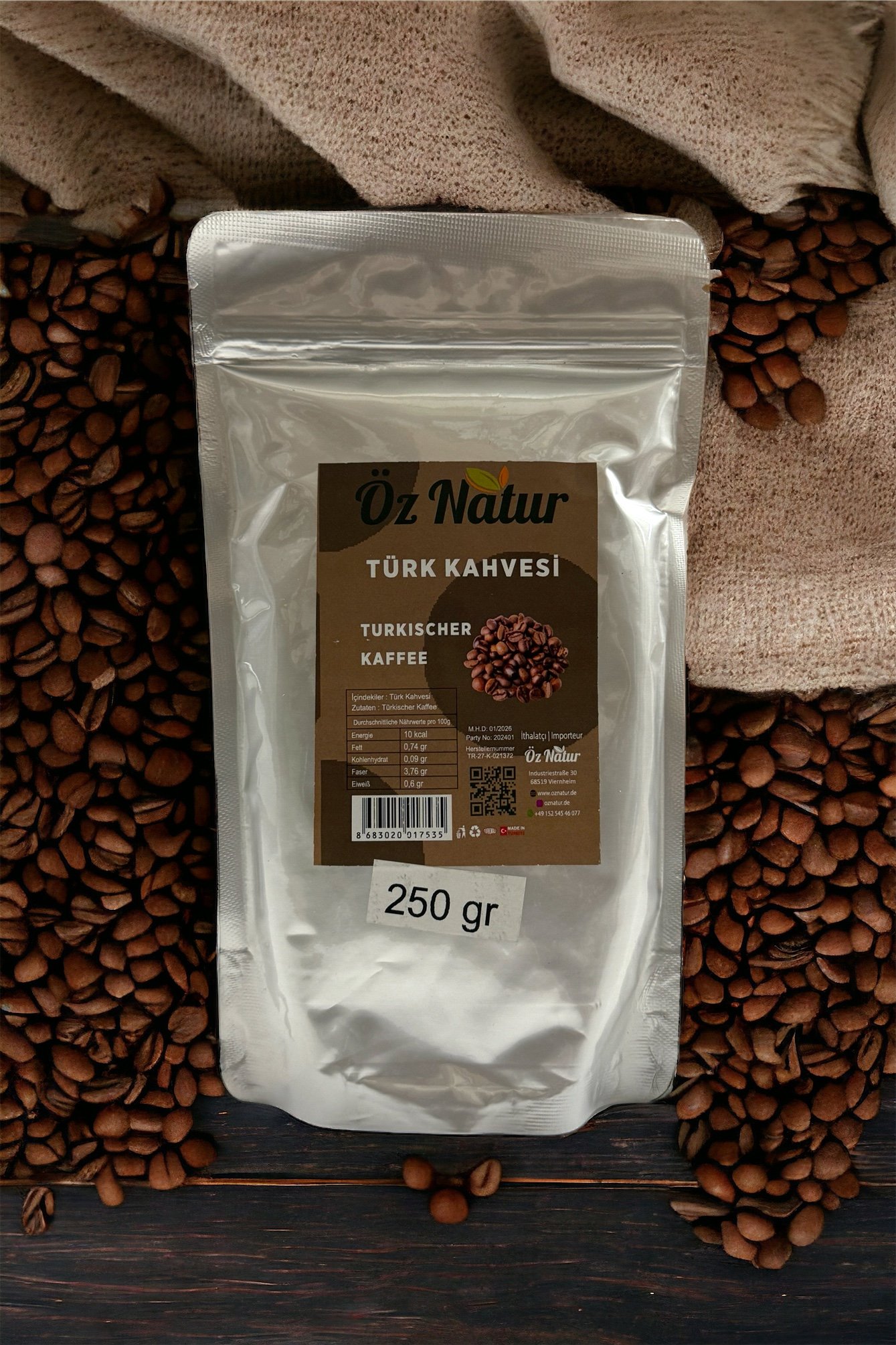 Freshly Ground Turkish Coffee 250g