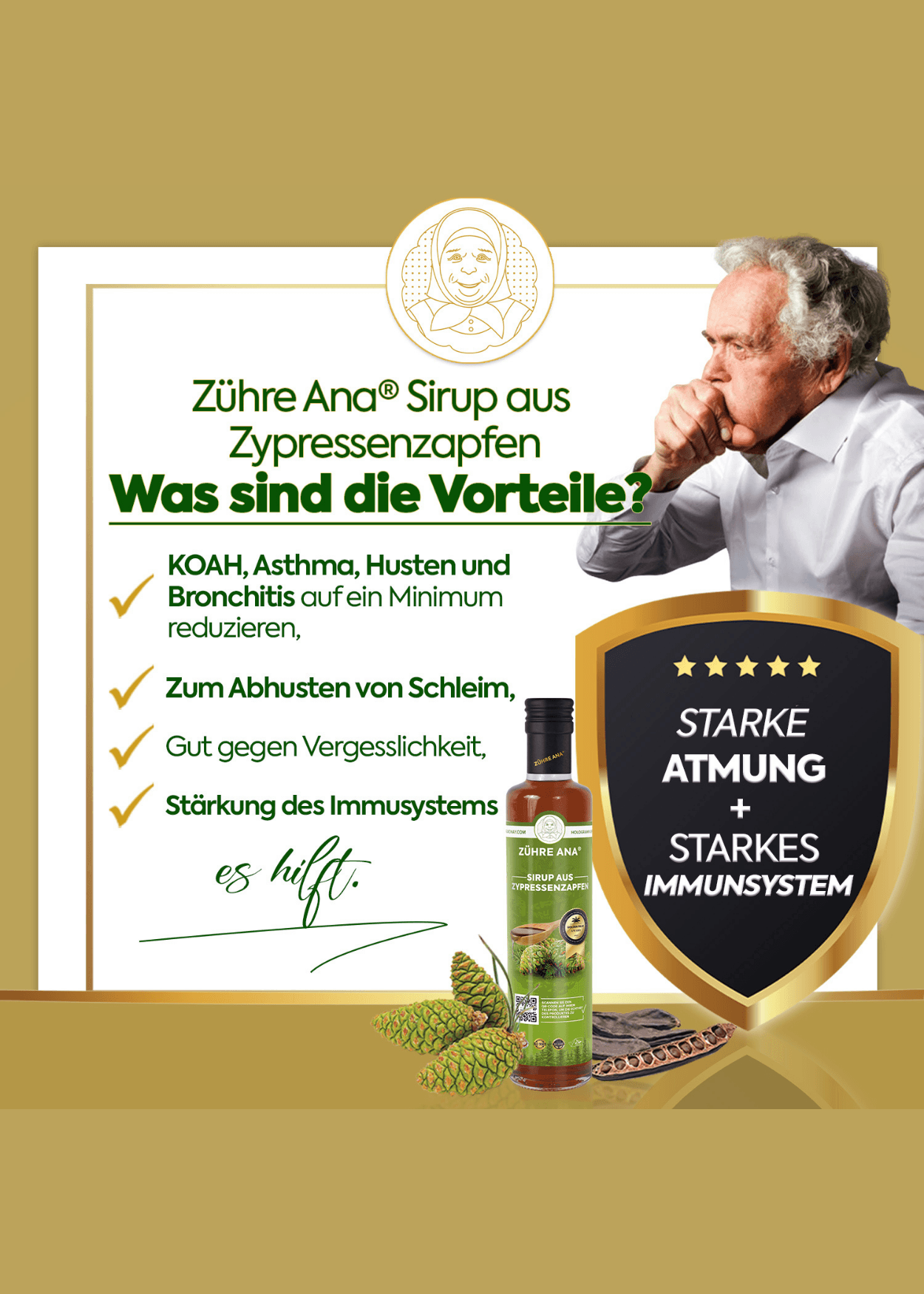 Zühre Ana Zypressenzapfen Sirup 650ml