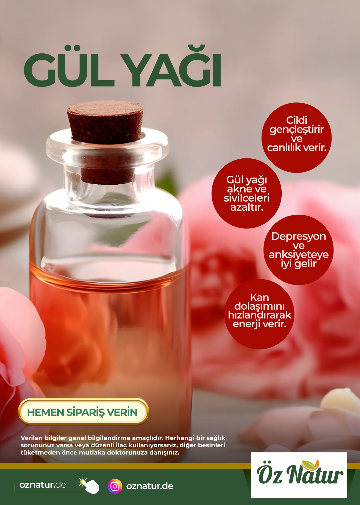 Gül Yağı 20ml