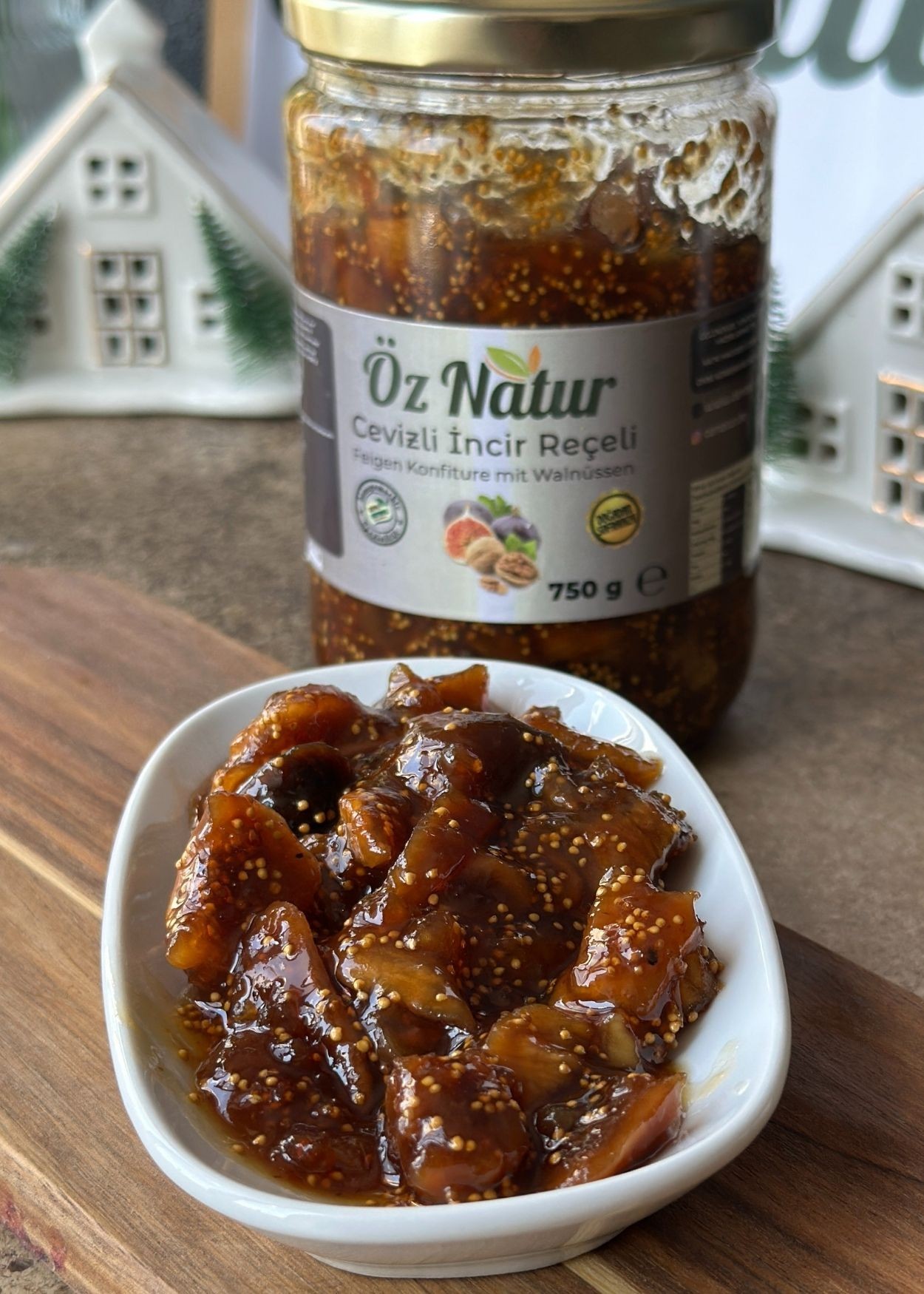 Getrocknete Feigen Konfitüre mit Walnüssen 750g (Nachtisch)